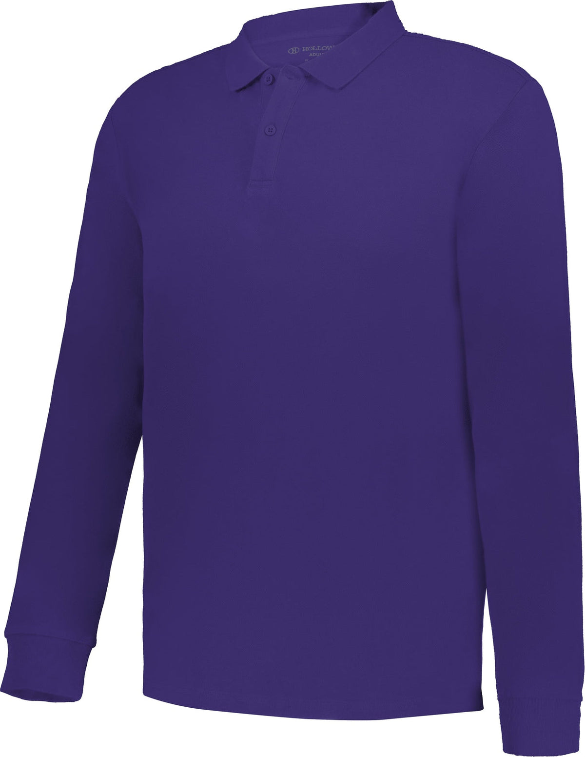 Holloway 226177 Cotton Core Long Sleeve Polo - Purple - Adult s