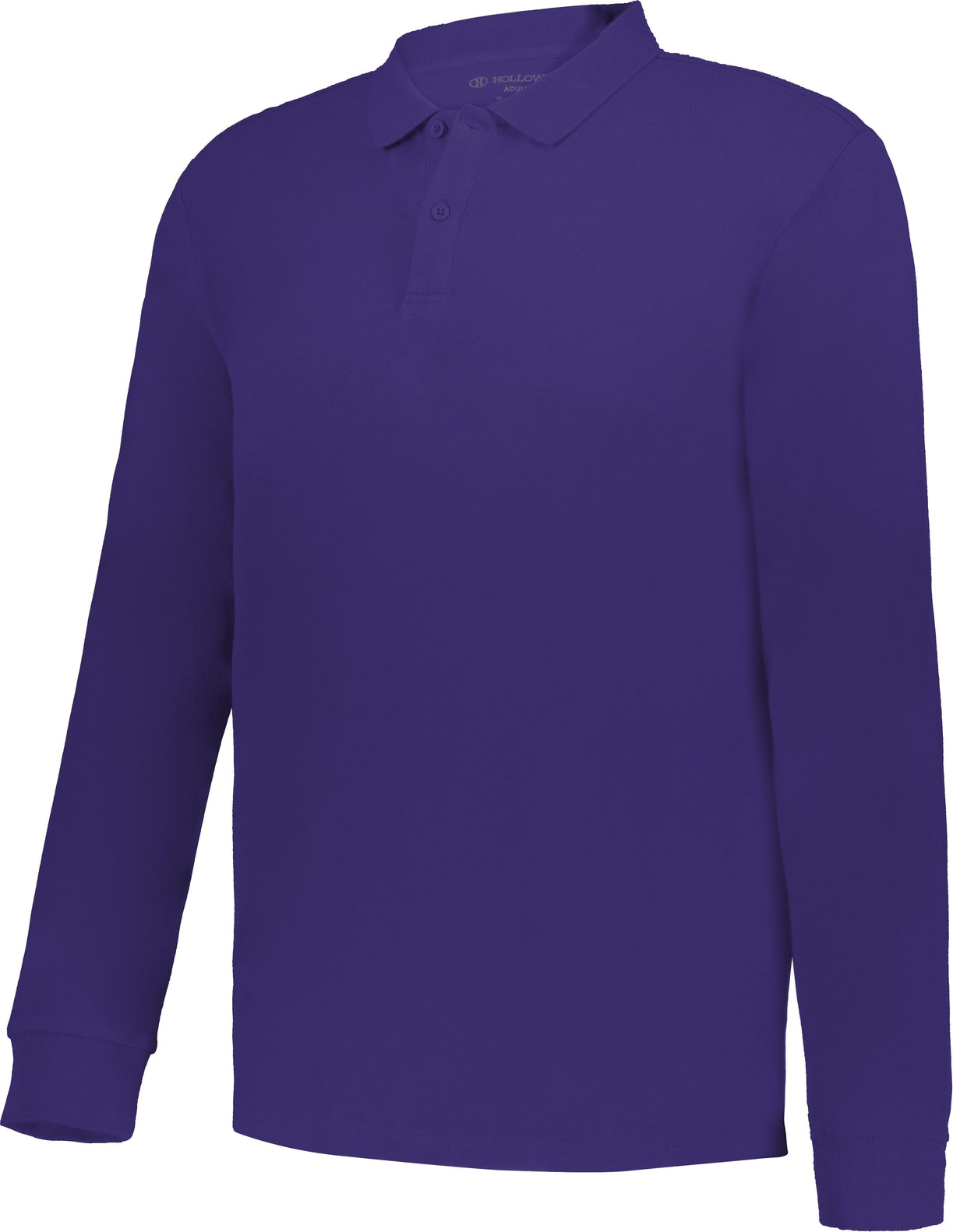 Holloway 226177 Cotton Core Long Sleeve Polo - Purple - Adult s