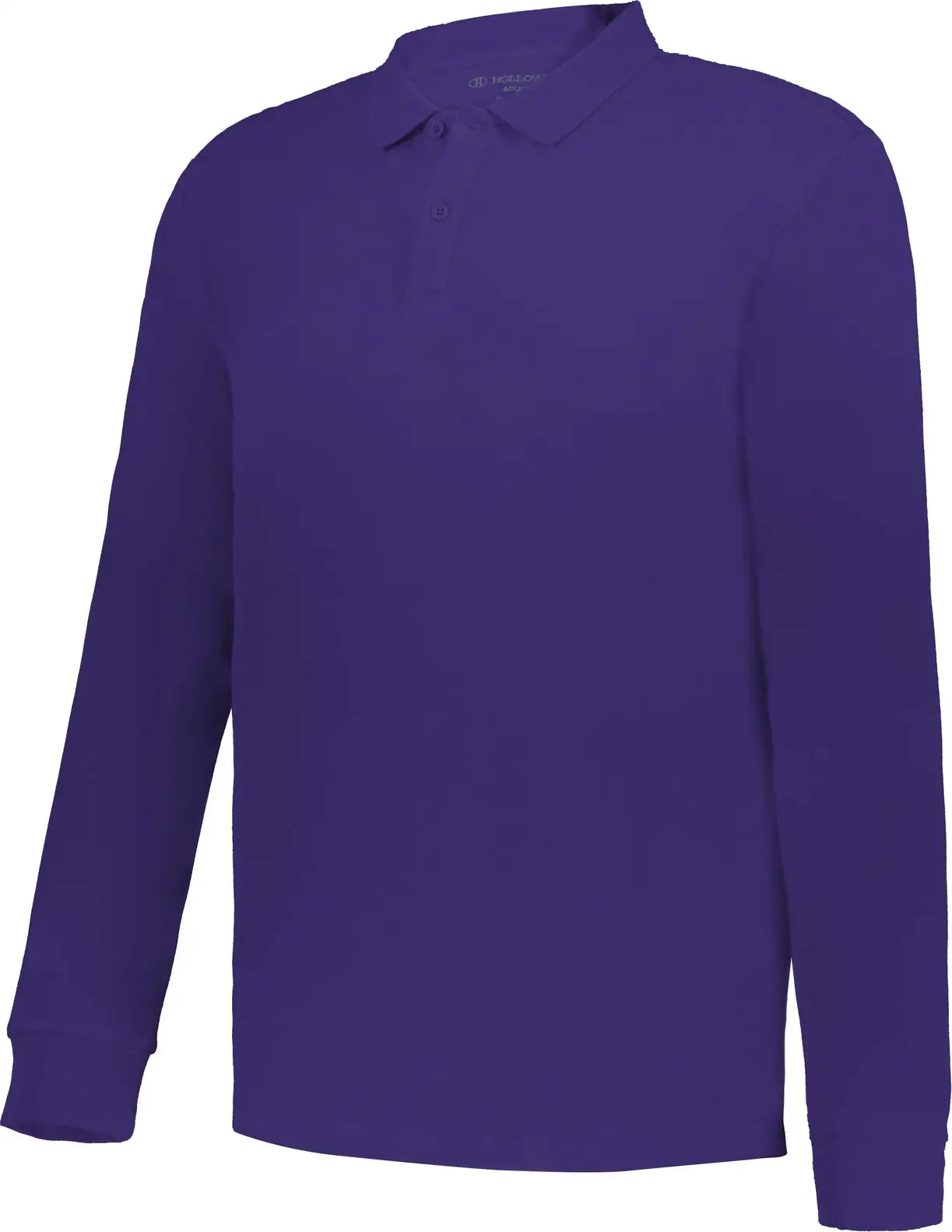 Holloway 226177 Cotton Core Long Sleeve Polo - Purple - Adult s