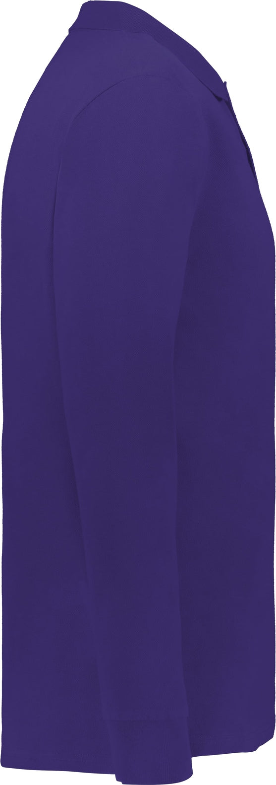 Holloway 226177 Cotton Core Long Sleeve Polo - Purple
