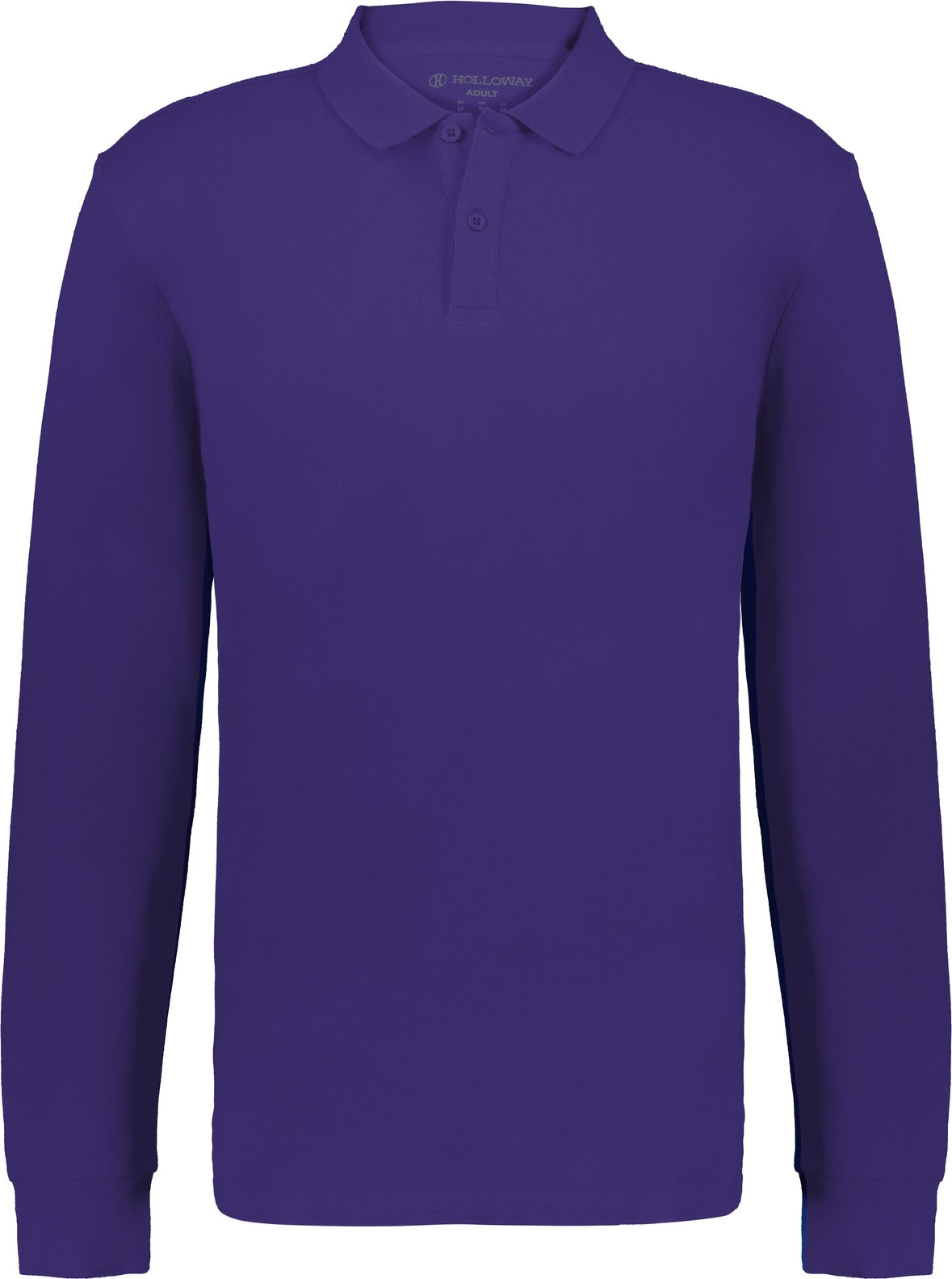 Holloway 226177 Cotton Core Long Sleeve Polo - Purple