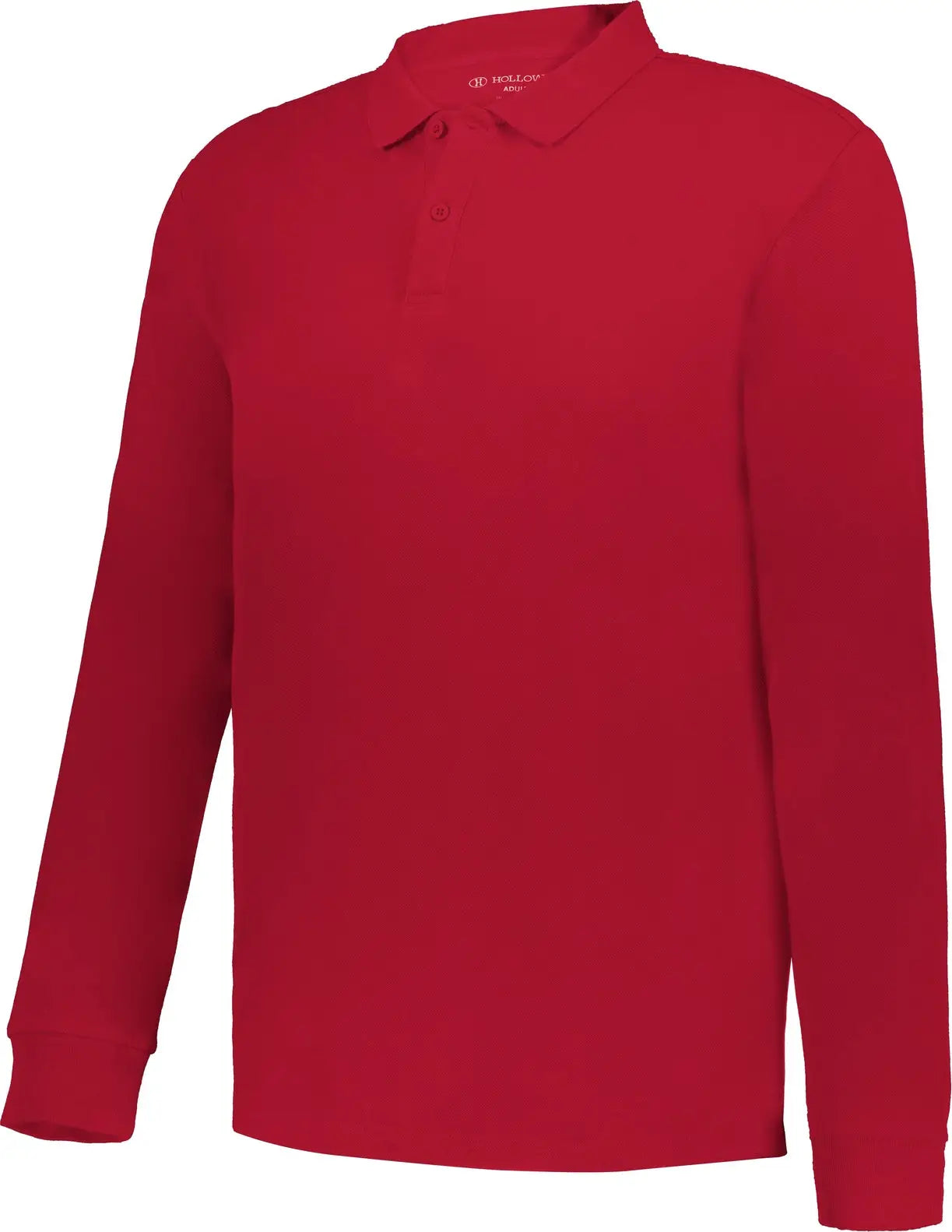Holloway 226177 Cotton Core Long Sleeve Polo - Scarlet - Red / Adult s