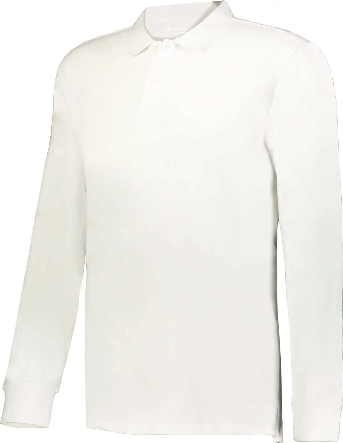 Holloway 226177 Cotton Core Long Sleeve Polo - White - Adult s