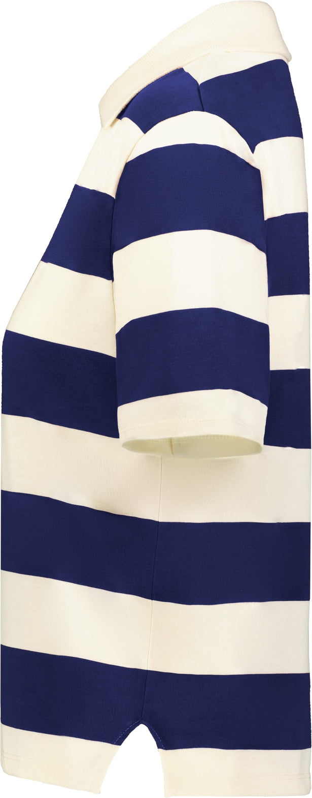 Holloway 226302 Ladies Prep Street Rugby Crop Polo - Alabaster Vintage Navy