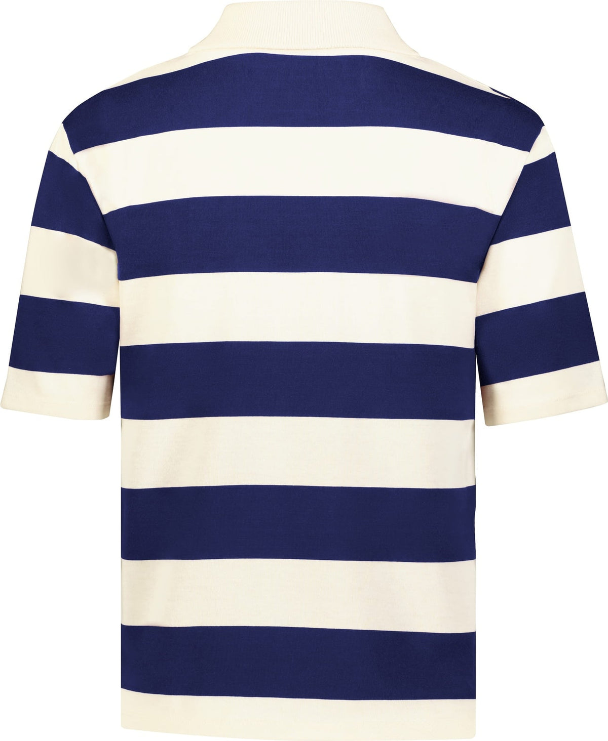 Holloway 226302 Ladies Prep Street Rugby Crop Polo - Alabaster Vintage Navy