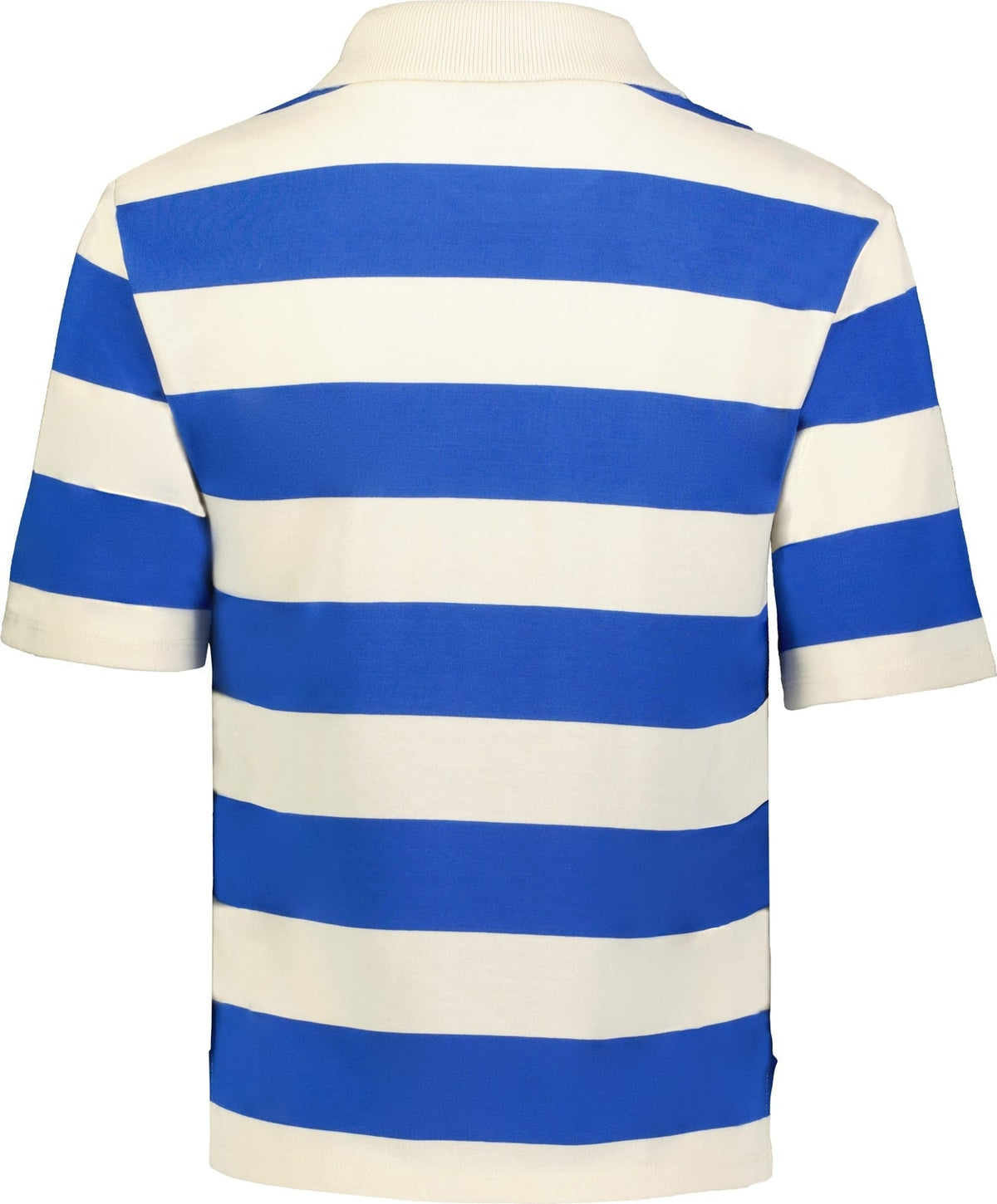 Holloway 226302 Ladies Prep Street Rugby Crop Polo - Alabaster Vintage Royal