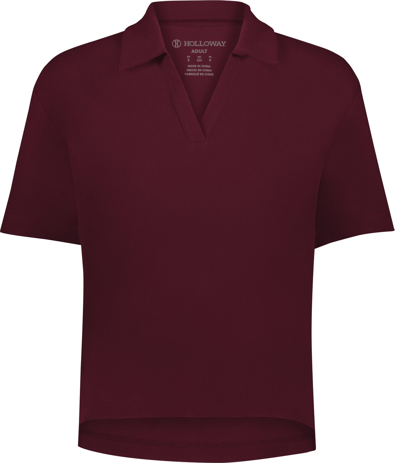 Holloway 226372 Ladies Waist Length Polo - Maroon - Xs