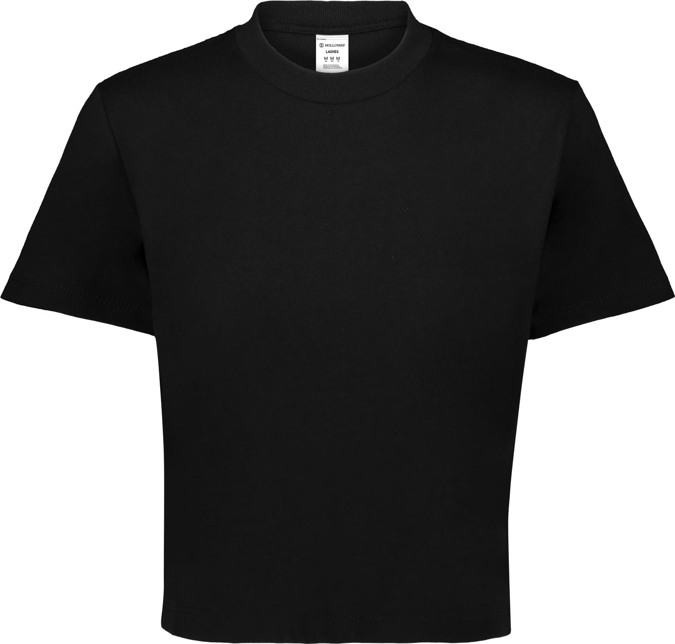 Holloway 226382 Ladies Sidney Heavywt Boxy Tee - Black - Xs