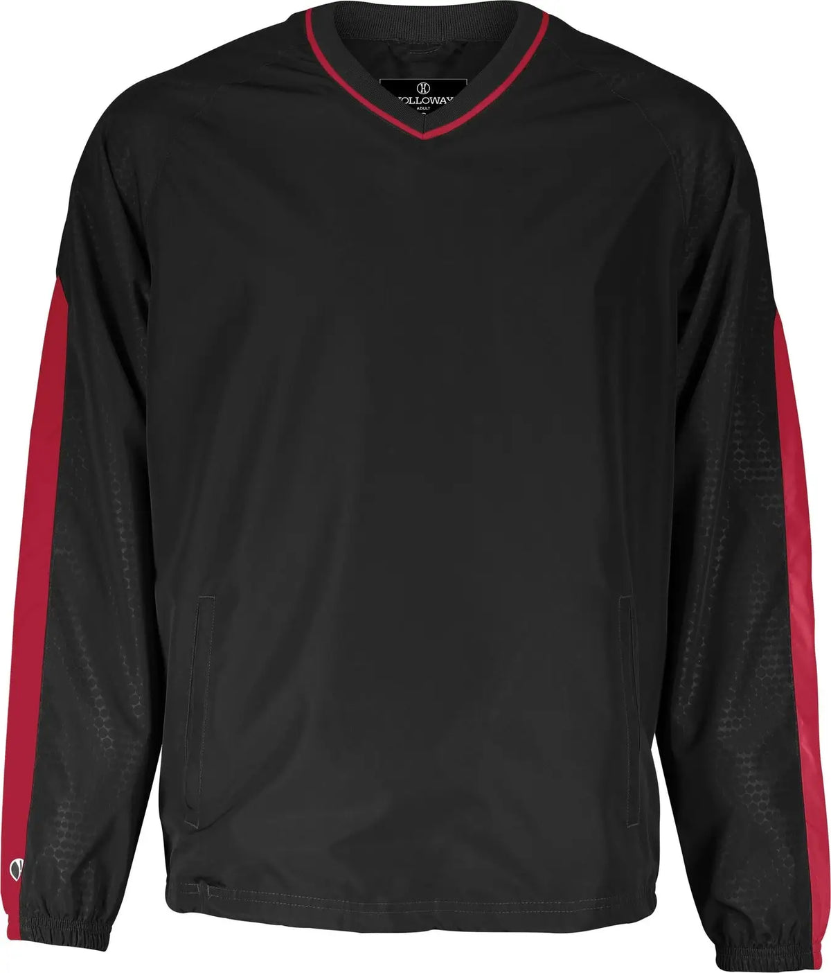 Holloway 229019 Bionic Pullover Windshirt - Black Scarlet
