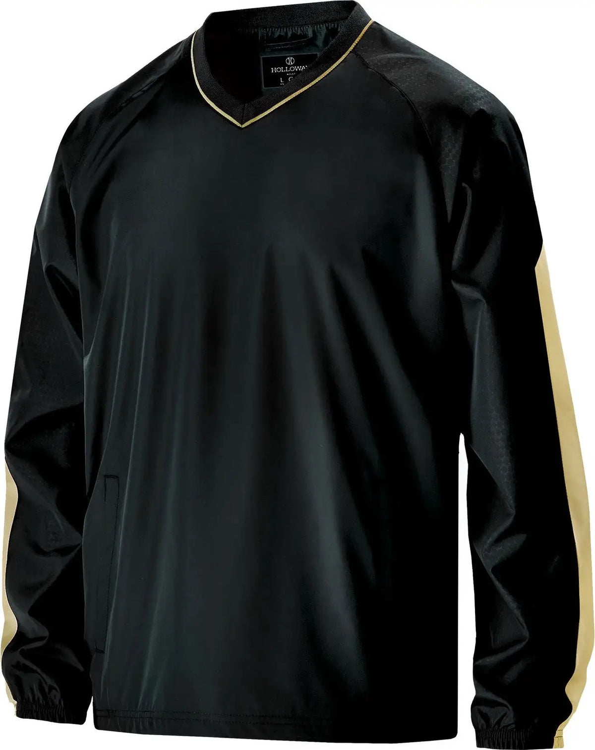 Holloway 229019 Bionic Pullover Windshirt - Black Vegas Gold - Adult s