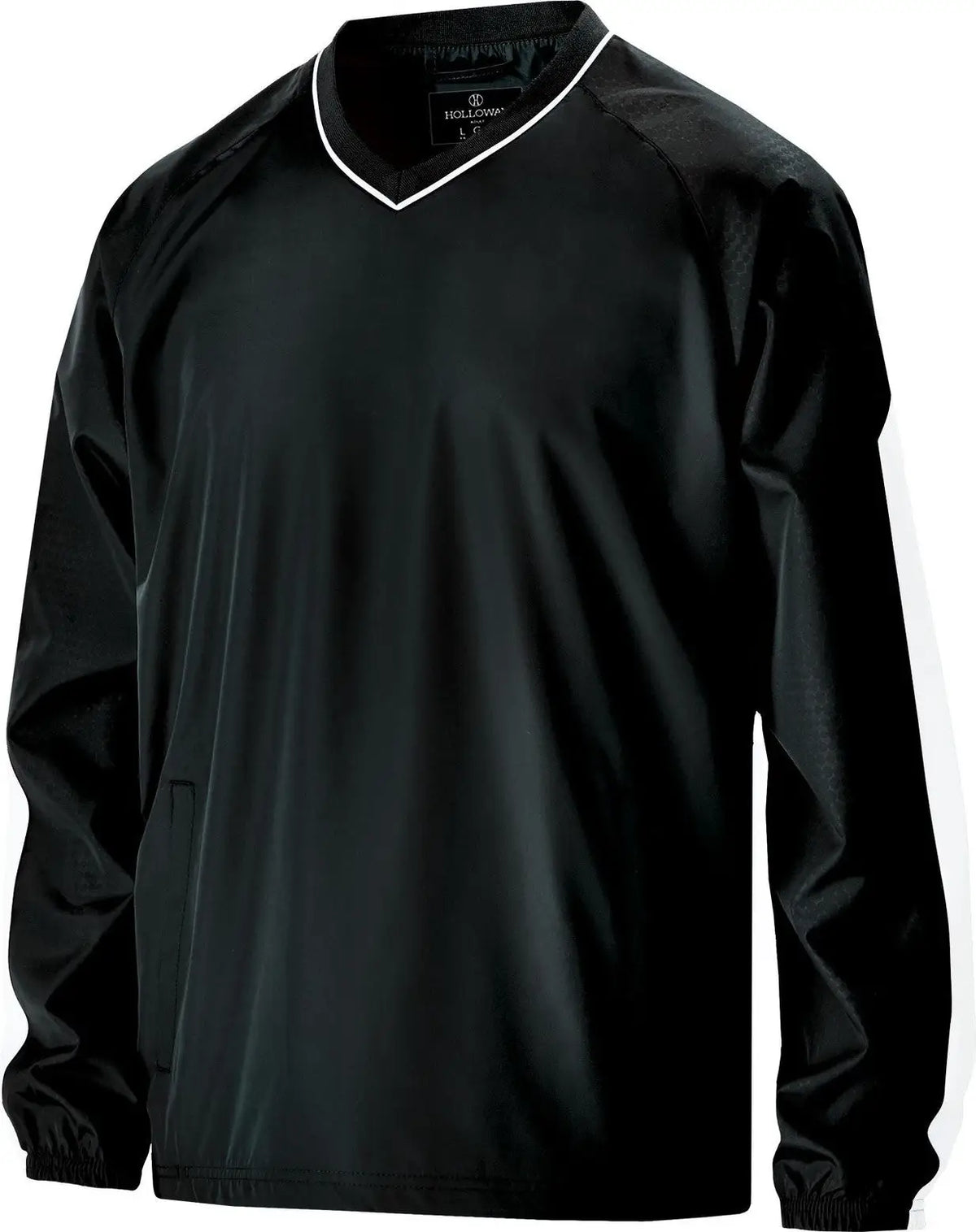 Holloway 229019 Bionic Pullover Windshirt - Black White - Adult s