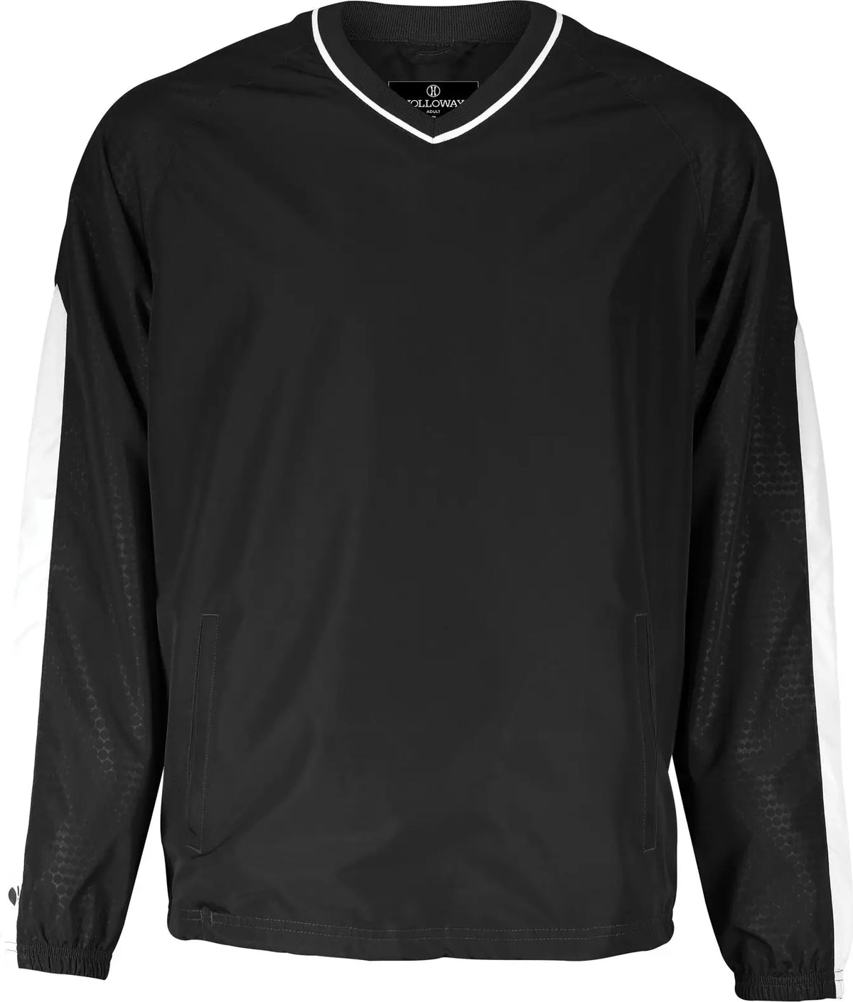 Holloway 229019 Bionic Pullover Windshirt - Black White