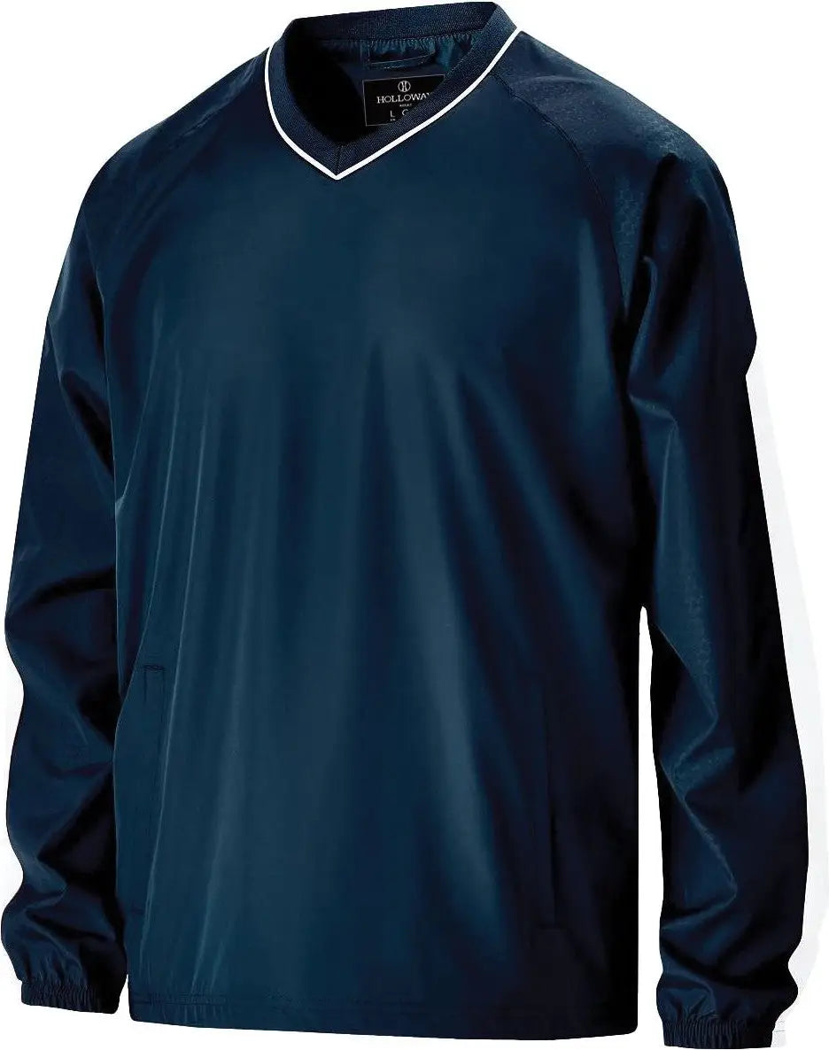 Holloway 229019 Bionic Pullover Windshirt - Navy White - Adult s