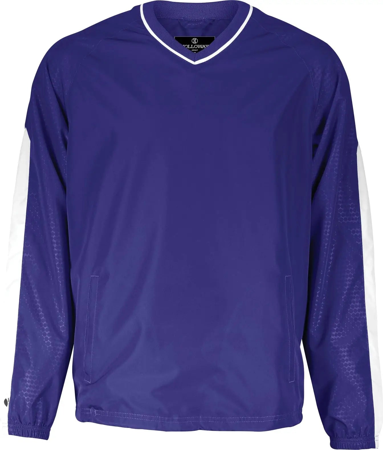 Holloway 229019 Bionic Pullover Windshirt - Purple White - Adult s
