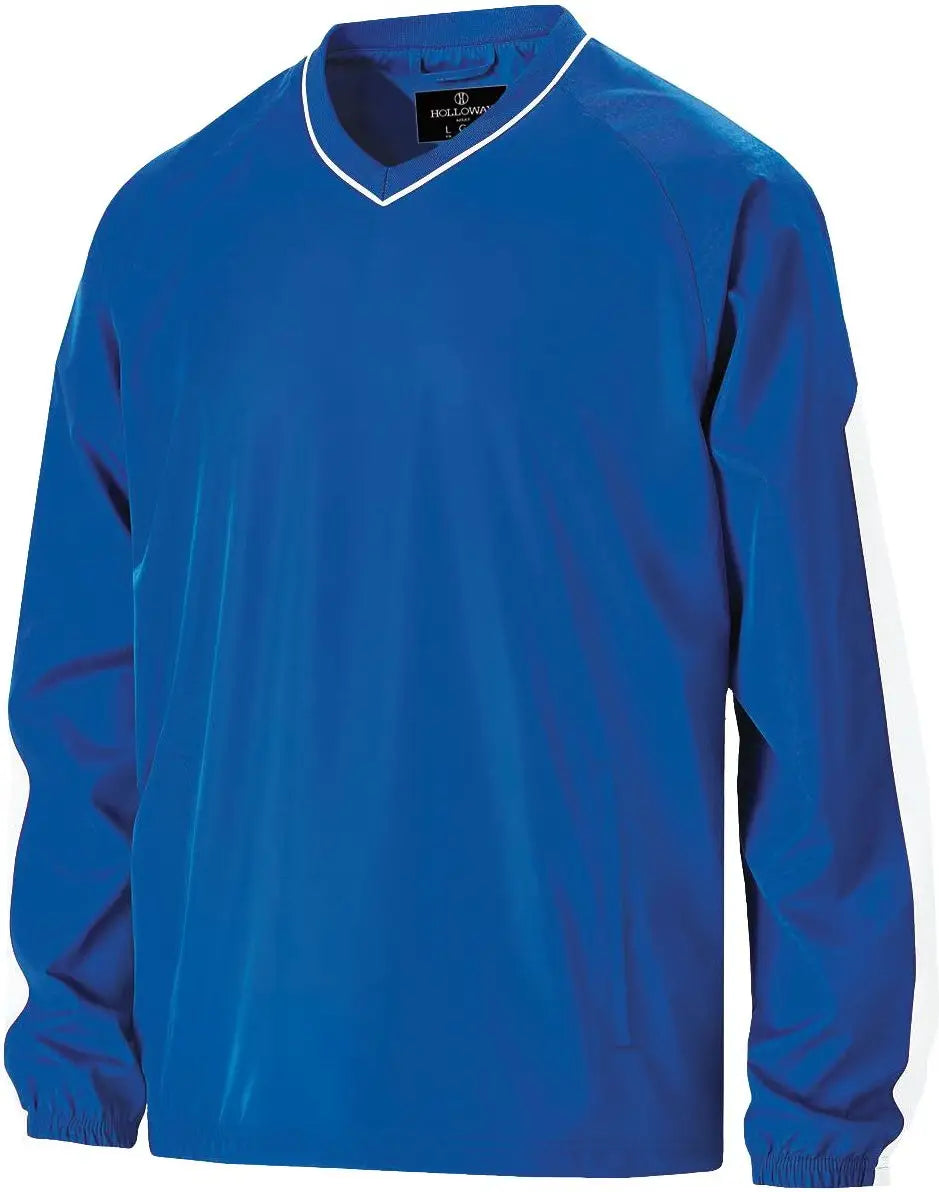 Holloway 229019 Bionic Pullover Windshirt - Royal White - Adult s