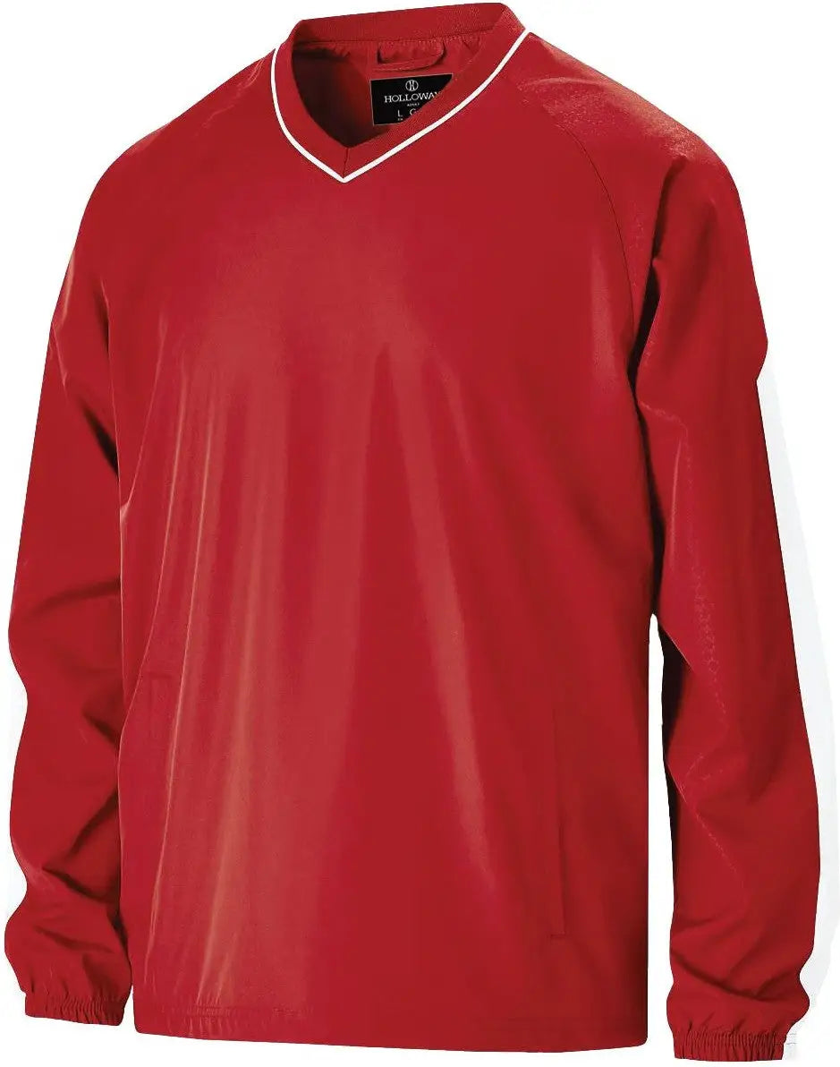 Holloway 229019 Bionic Pullover Windshirt - Scarlet White - Adult s
