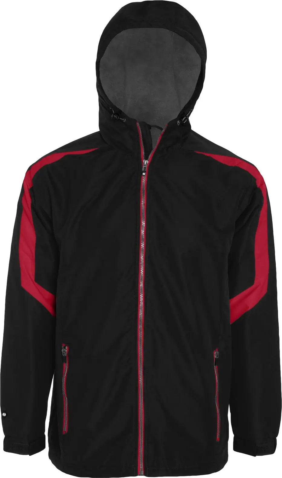 Holloway 229059 Charger Jacket - Black Scarlet - Adult s