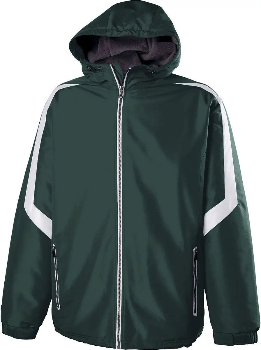 Holloway 229059 Charger Jacket - Dark Green White - Adult s