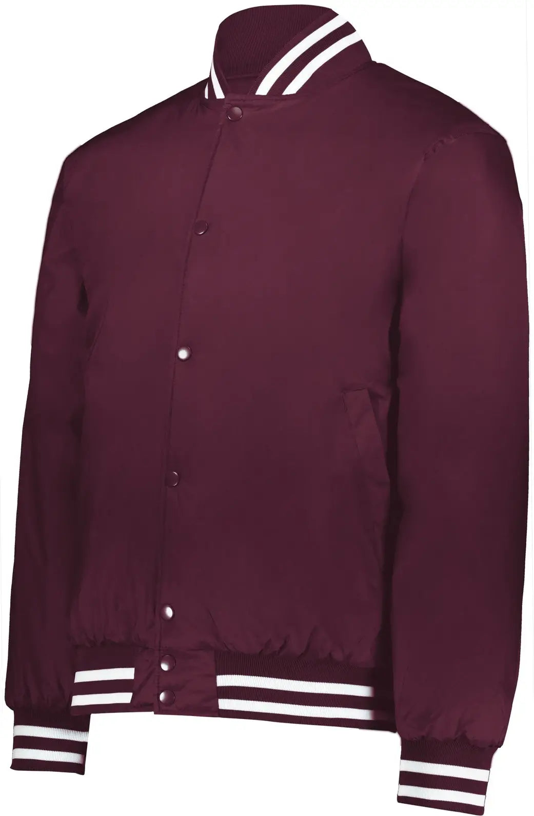 Holloway 229140 Heritage Jacket - Maroon White - Adult s