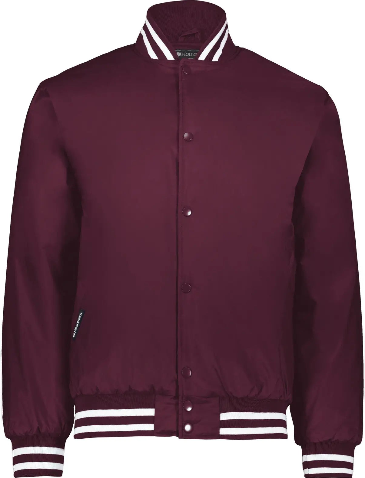 Holloway 229140 Heritage Jacket - Maroon White - Adult s