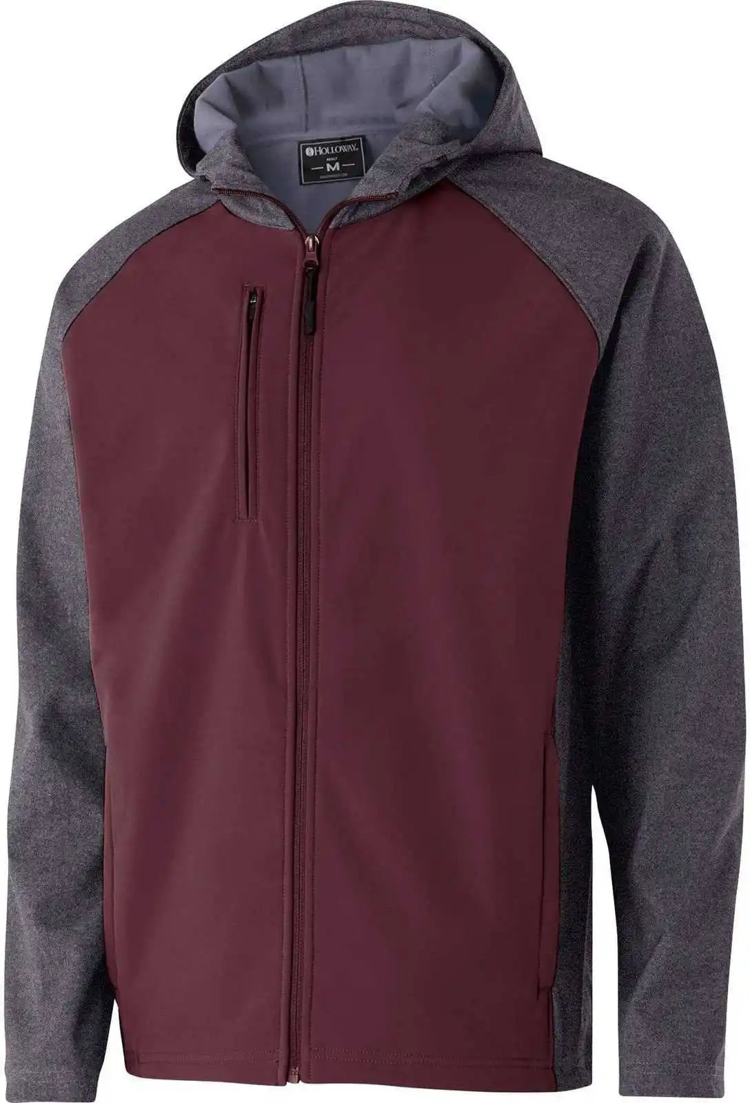 Holloway 229157 Raider Softshell Jacket - Carbon Print Maroon