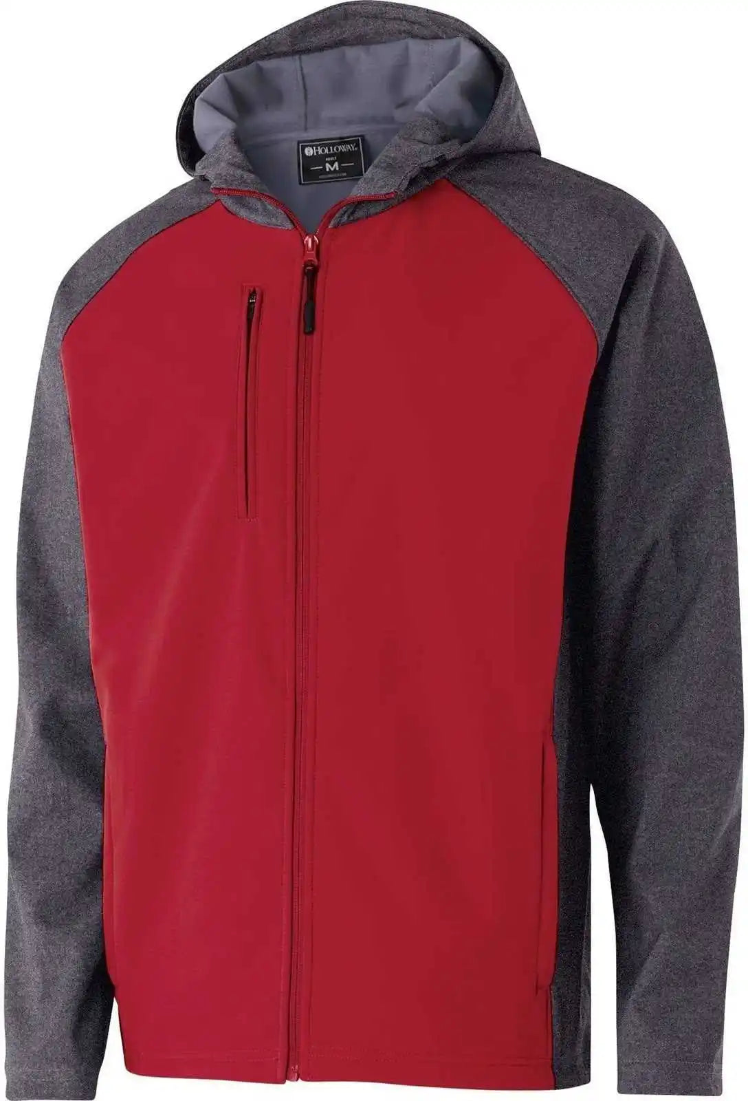 Holloway 229157 Raider Softshell Jacket - Carbon Print Scarlet