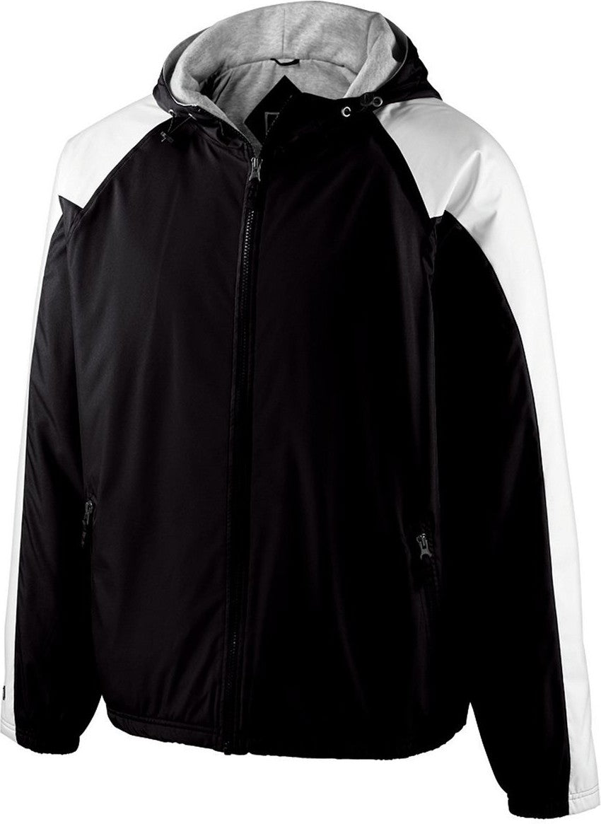 Holloway 229211 Youth Homefield Bi-clr Jacket - Black White - s