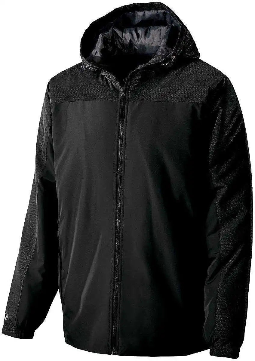Holloway 229217 Youth Bionic Hooded Jacket - Black Carbon