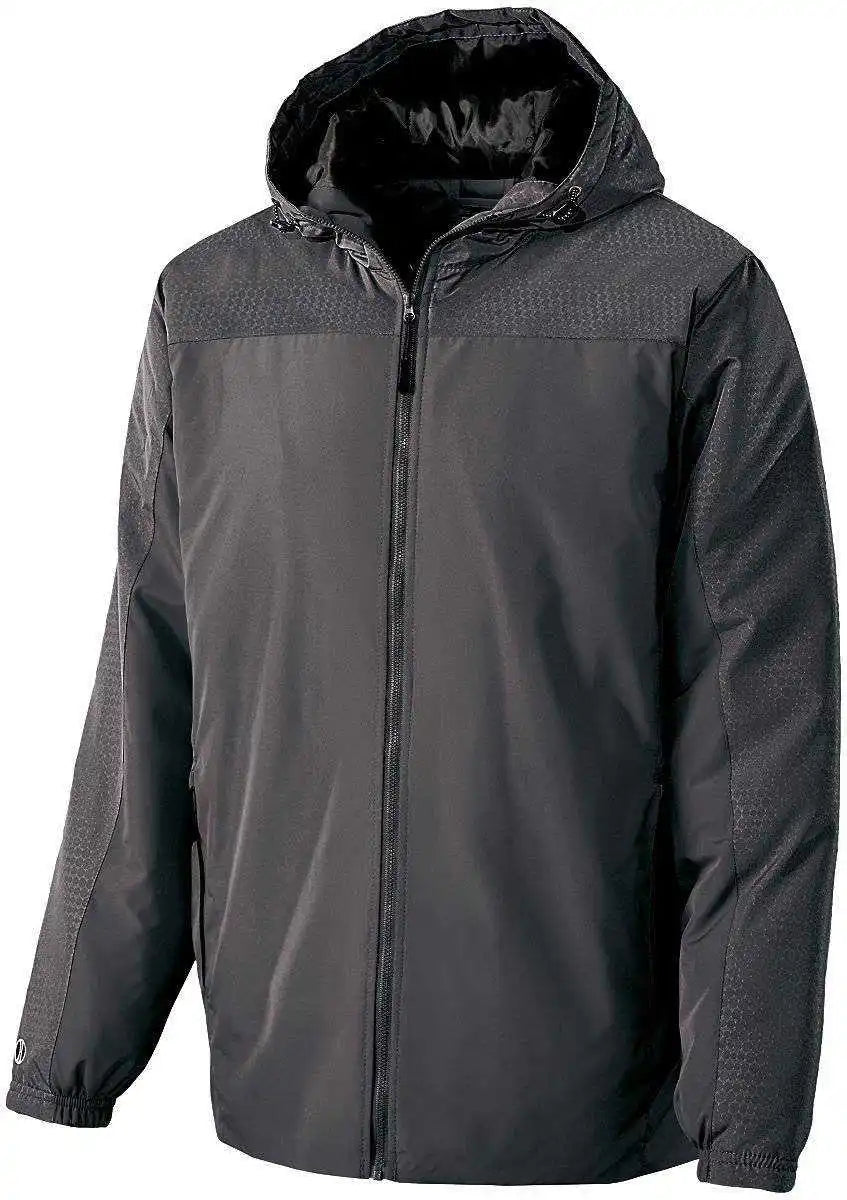 Holloway 229217 Youth Bionic Hooded Jacket - Carbon Black - Dark Gray / m