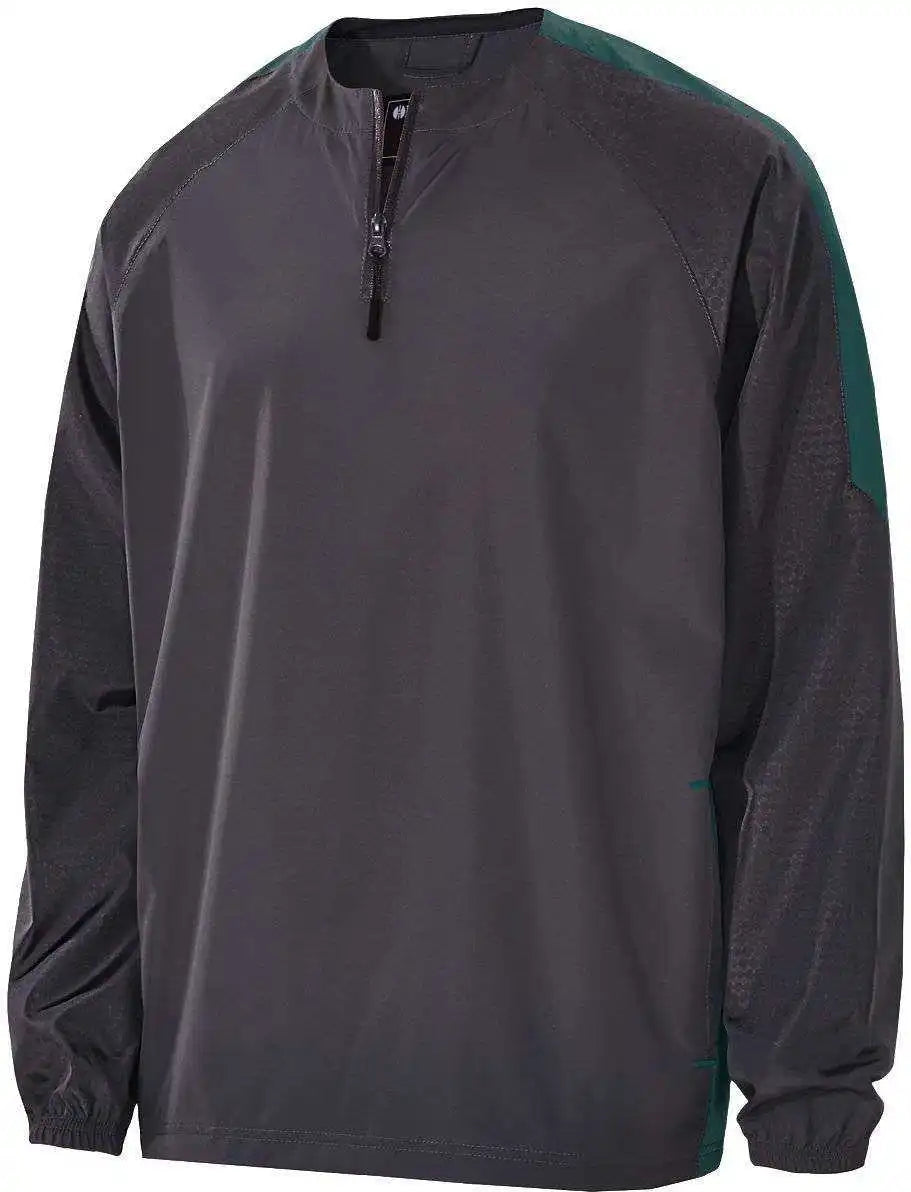 Holloway 229227 Youth Bionic 1/4 Zip Pullover - Carbon Dark Green