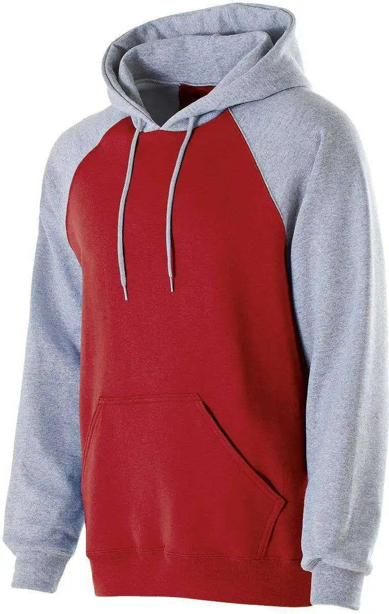 Holloway 229279 Youth Banner Hoodie - Red Athletic Heather