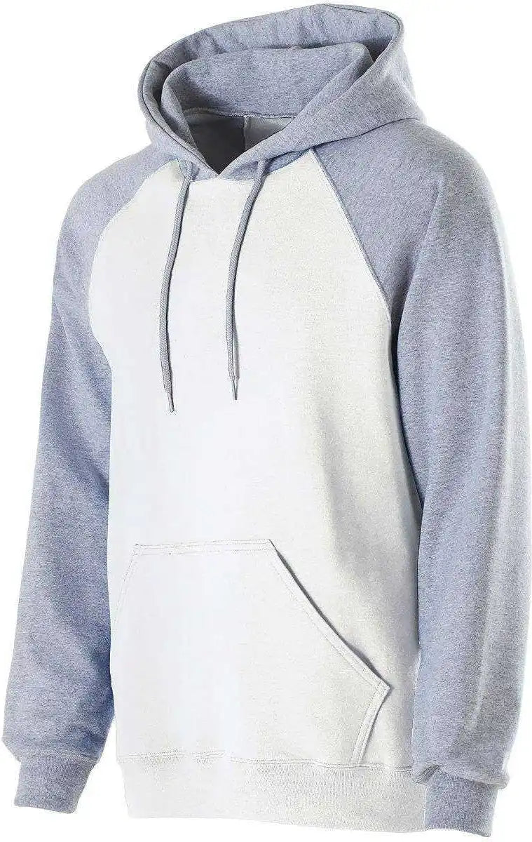 Holloway 229279 Youth Banner Hoodie - White Athletic Heather