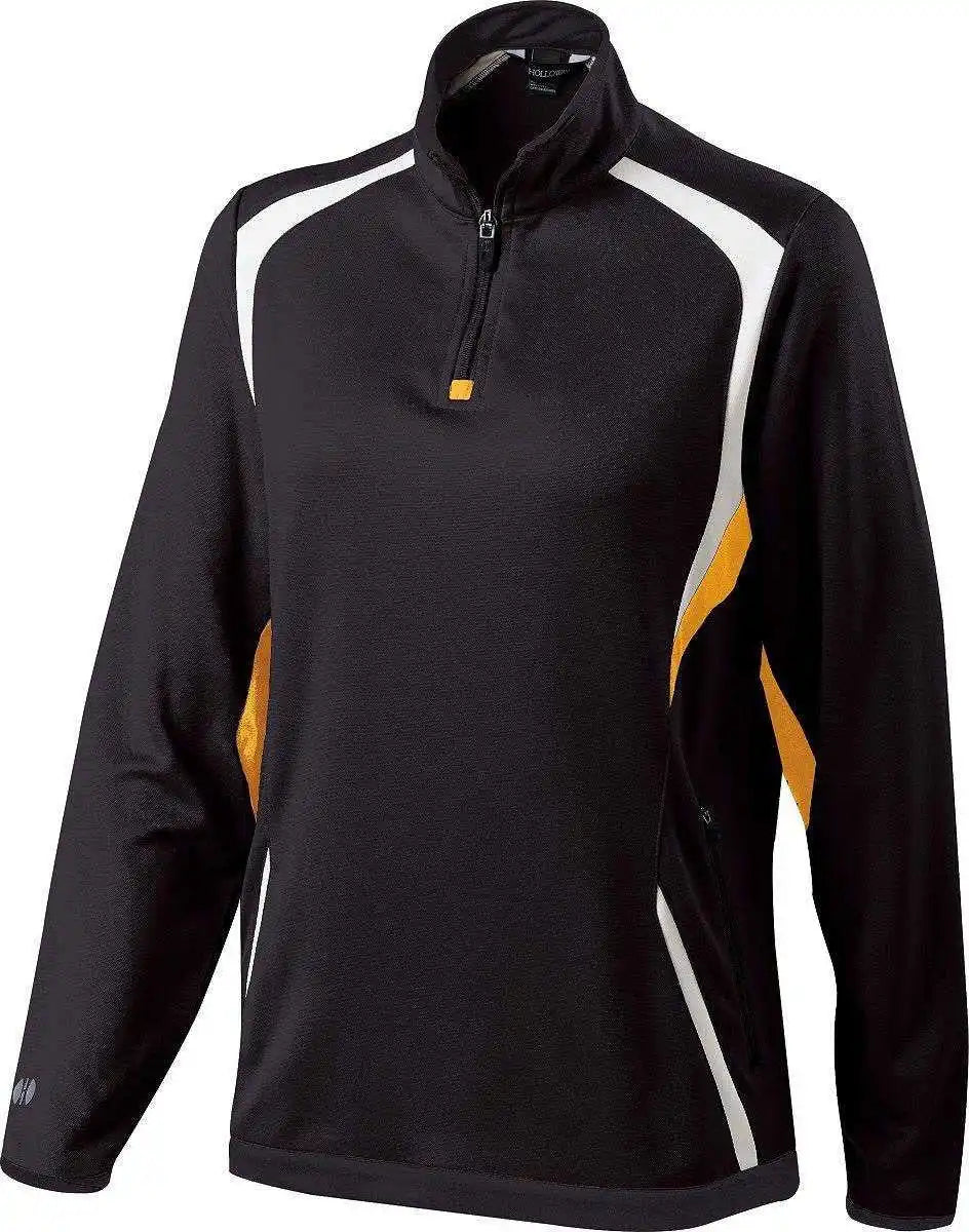 Holloway 229337 Ladies Transform Pullover - Black Light Gold White