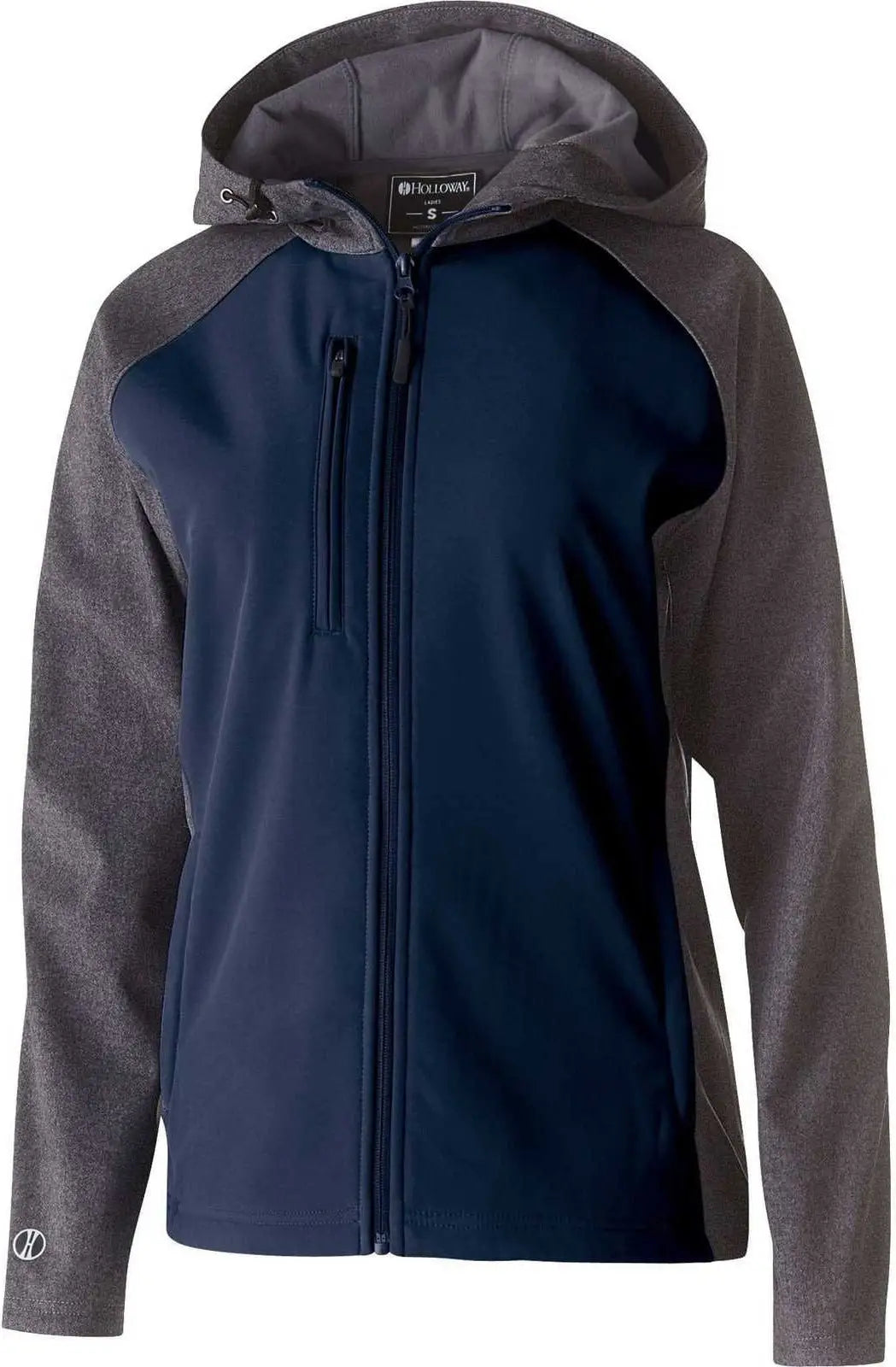 Holloway 229357 Ladies’ Raider Softshell Jacket - Carbon Print Navy