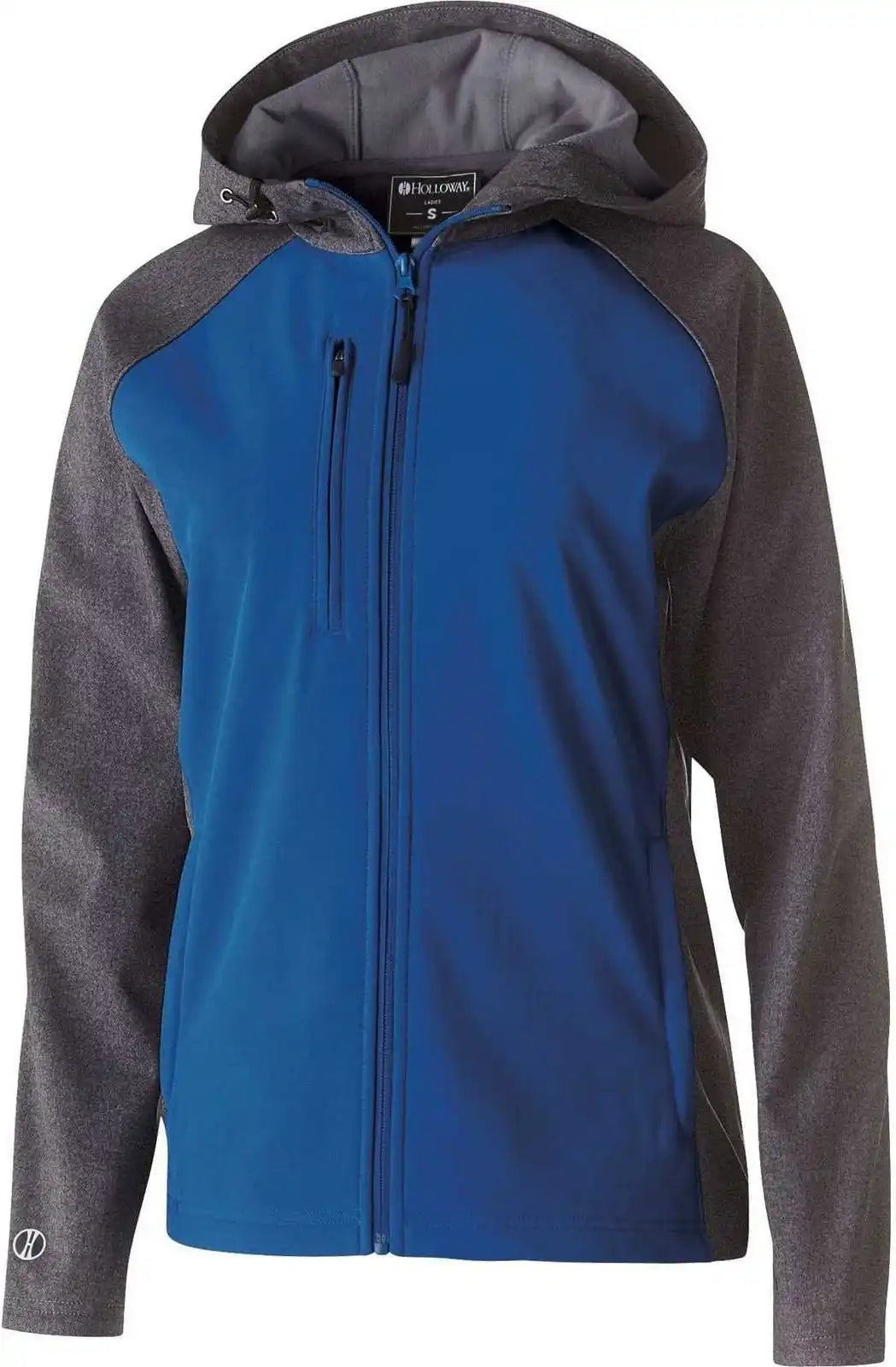 Holloway 229357 Ladies’ Raider Softshell Jacket - Carbon Print Royal