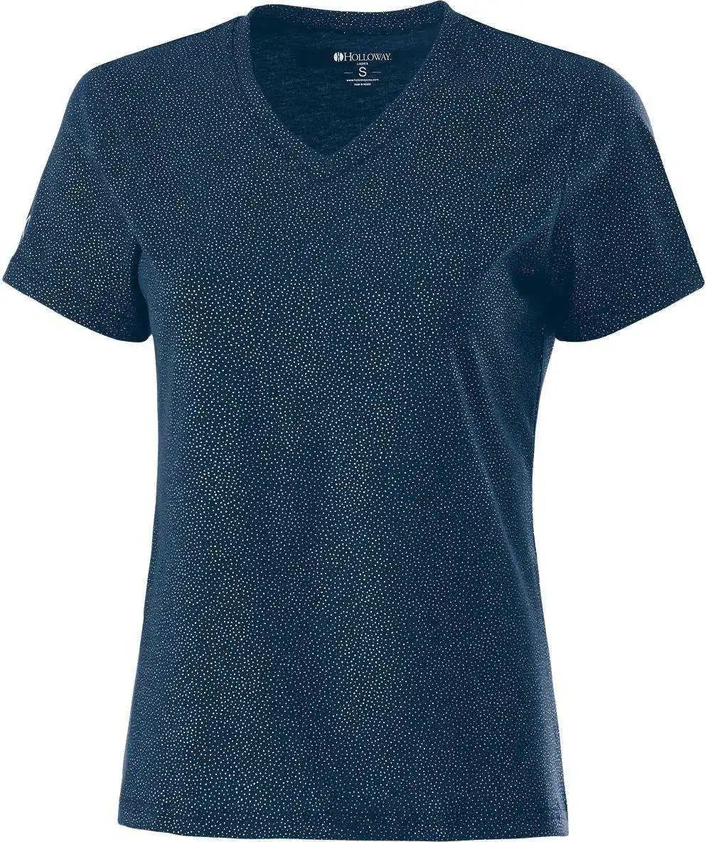 Holloway 229382 Ladies Glimmer Shirt - Navy Sparkle