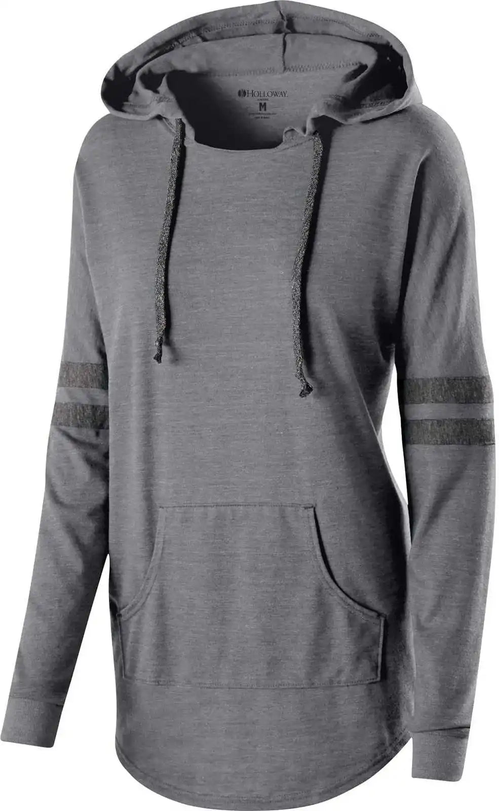 Holloway 229390 Ladies’ Hooded Low Key Pullover - Vintage Gray Black