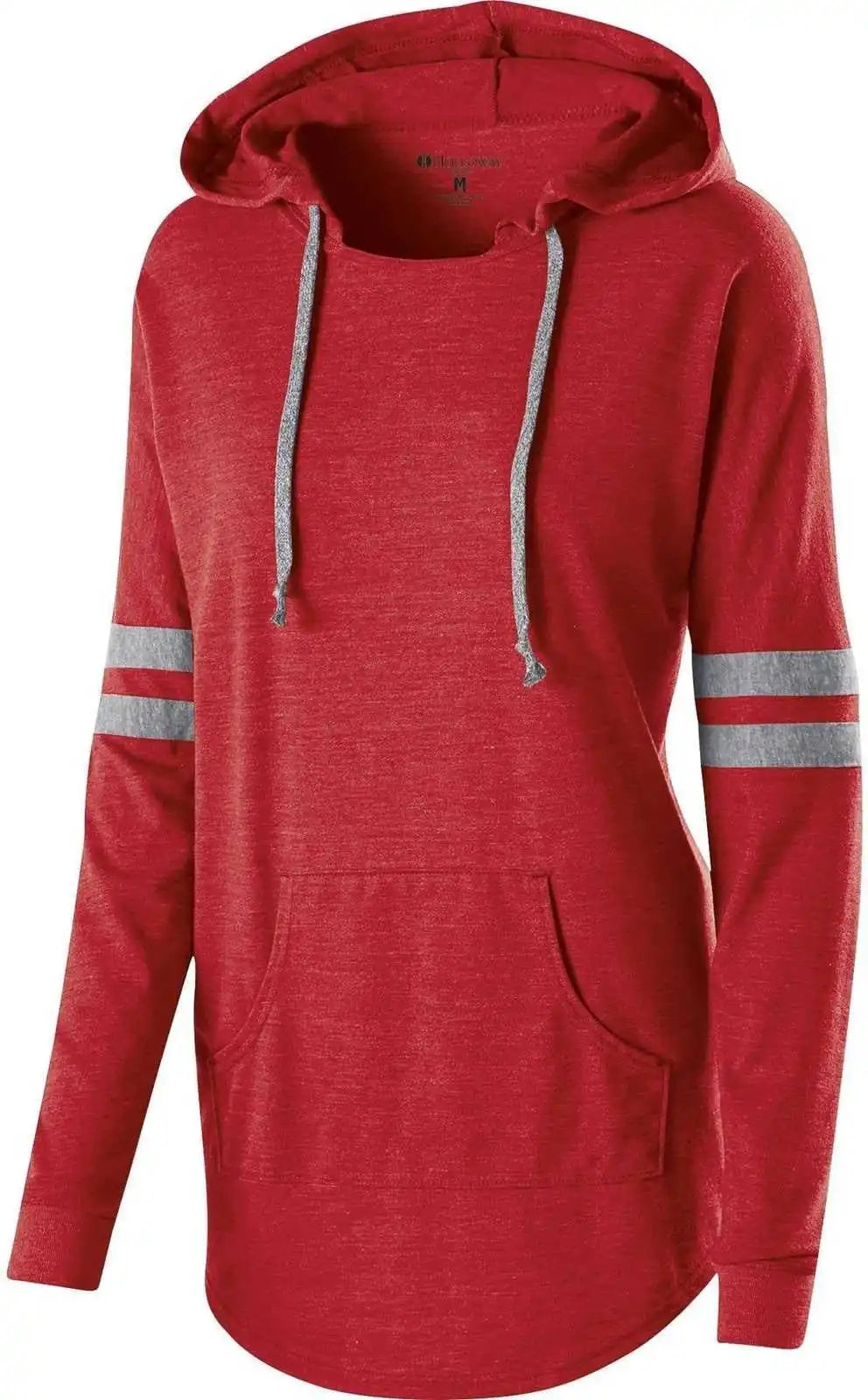 Holloway 229390 Ladies’ Hooded Low Key Pullover - Vintage Red Gray