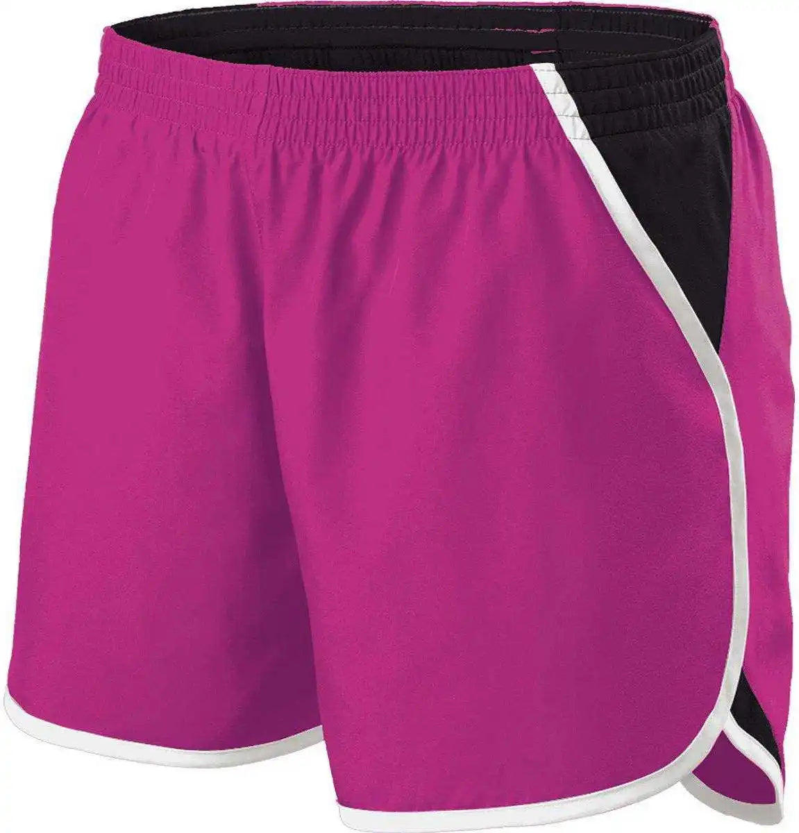Holloway 229425 Girls Energize Short - Power Pink Black White
