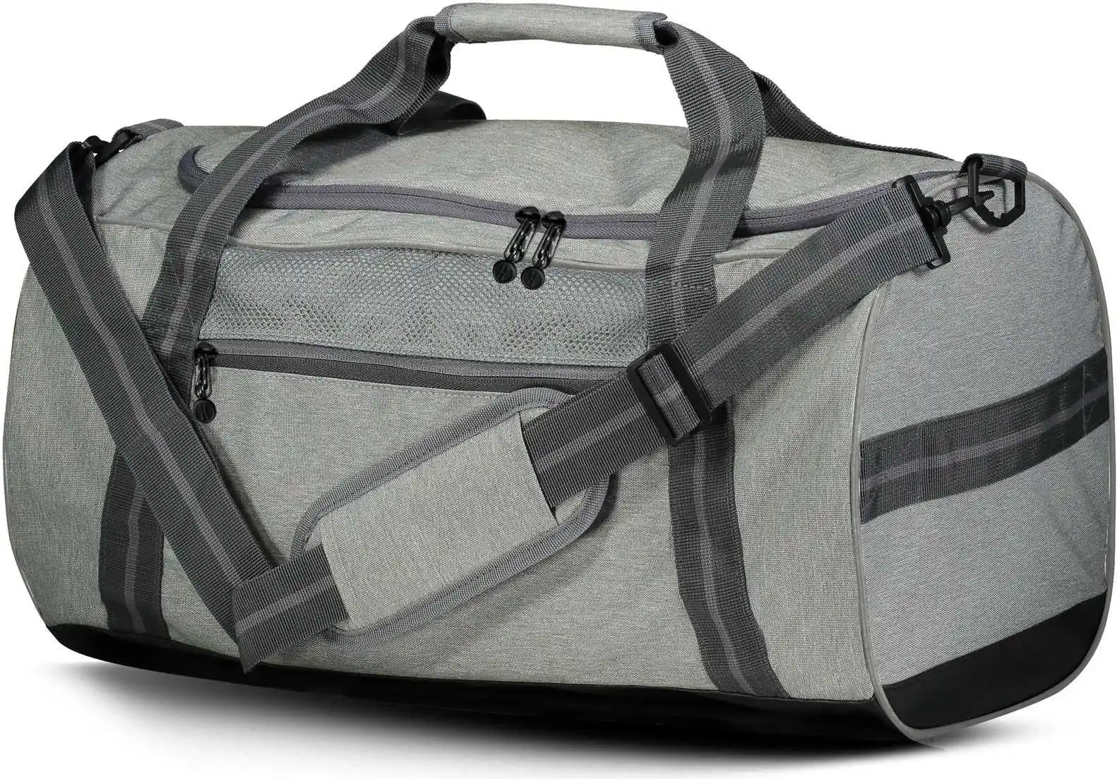 Holloway 229431 Rivalry Duffel Bag - Silver Heather Carbon - Light Gray Dark / Os