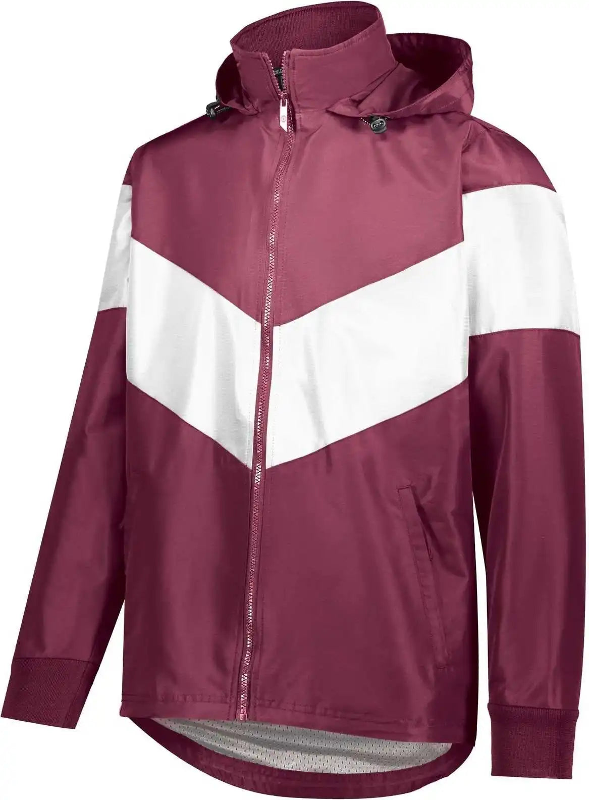 Holloway 229527 Potomac Jacket - Maroon White