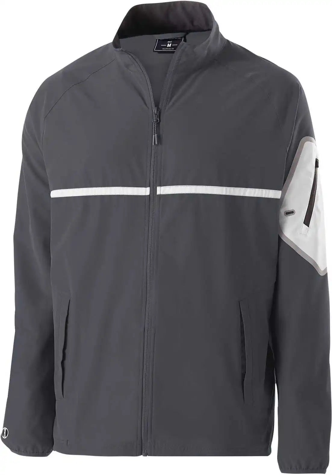 Holloway 229543 Weld Full Zip Jacket - Carbon White