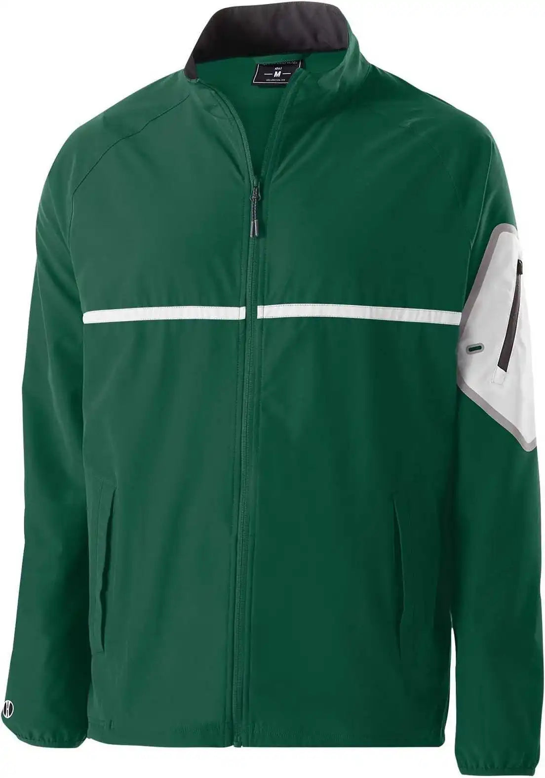 Holloway 229543 Weld Full Zip Jacket - Forest White