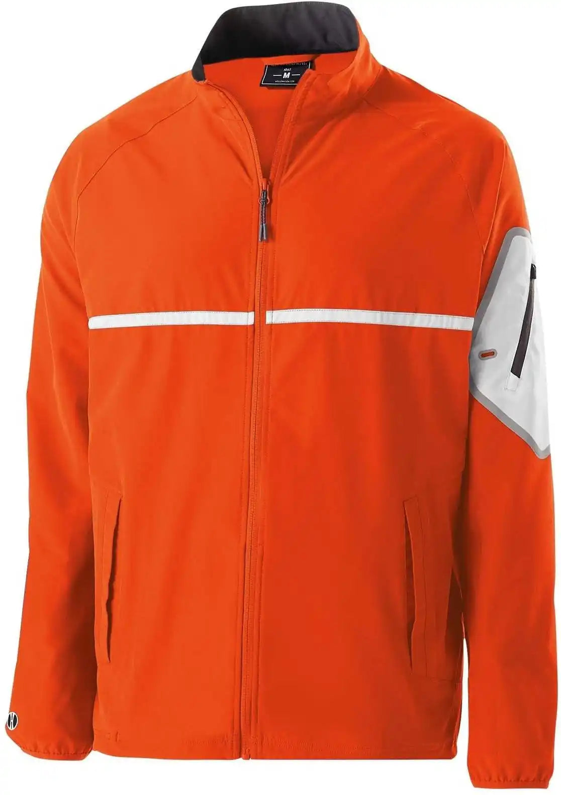 Holloway 229543 Weld Full Zip Jacket - Orange White