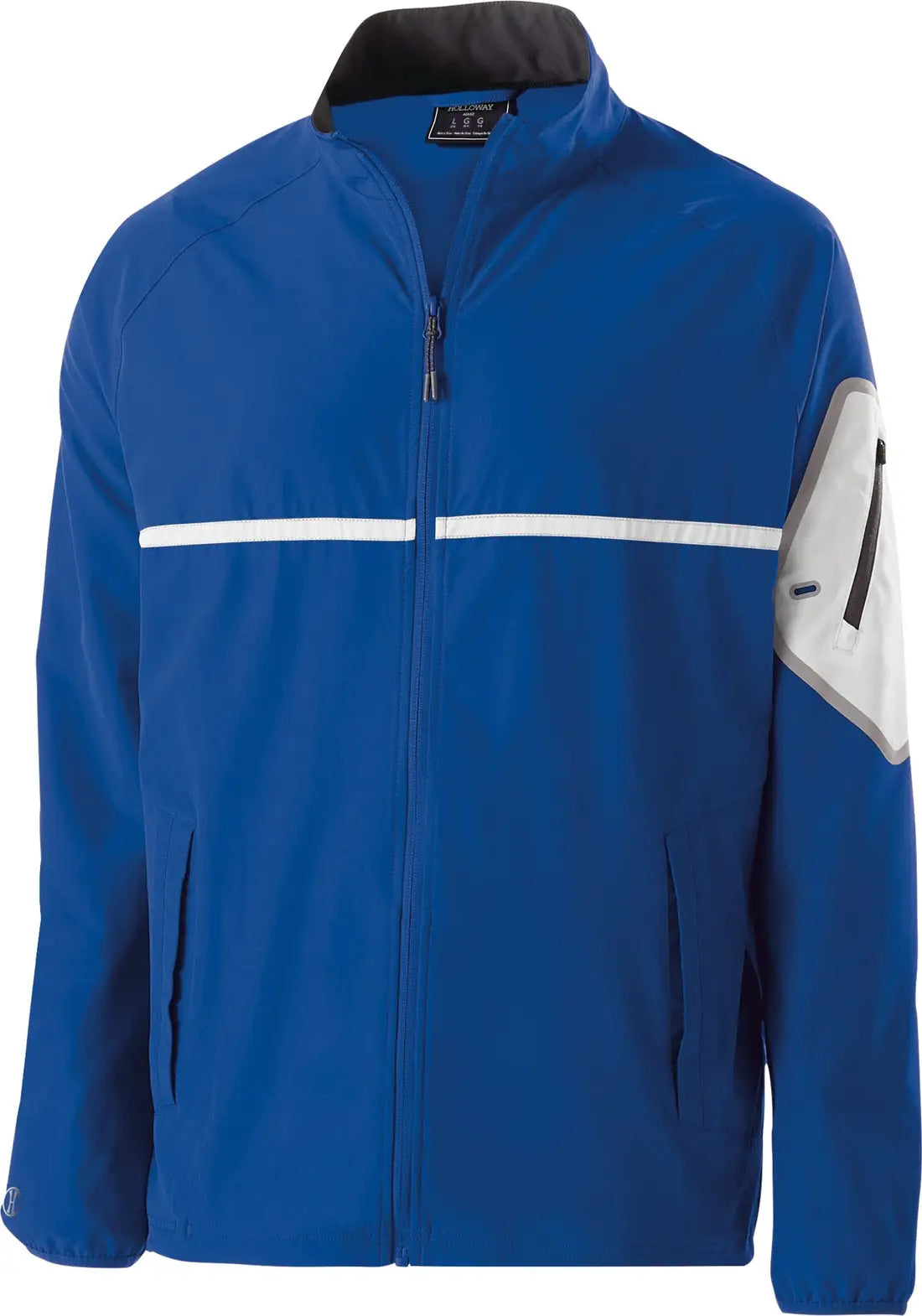 Holloway 229543 Weld Full Zip Jacket - Royal White - Adult Xs
