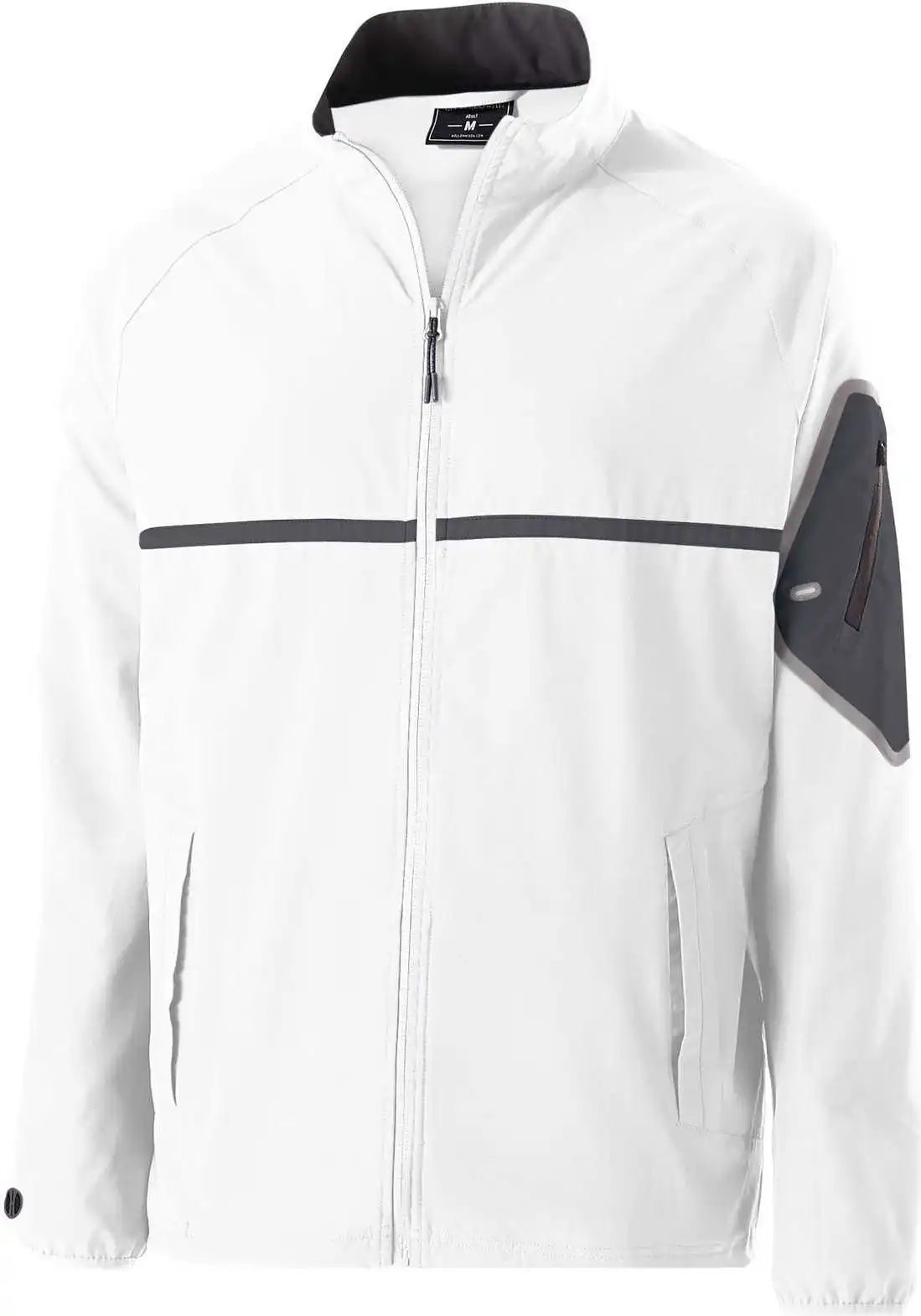 Holloway 229543 Weld Full Zip Jacket - White Carbon