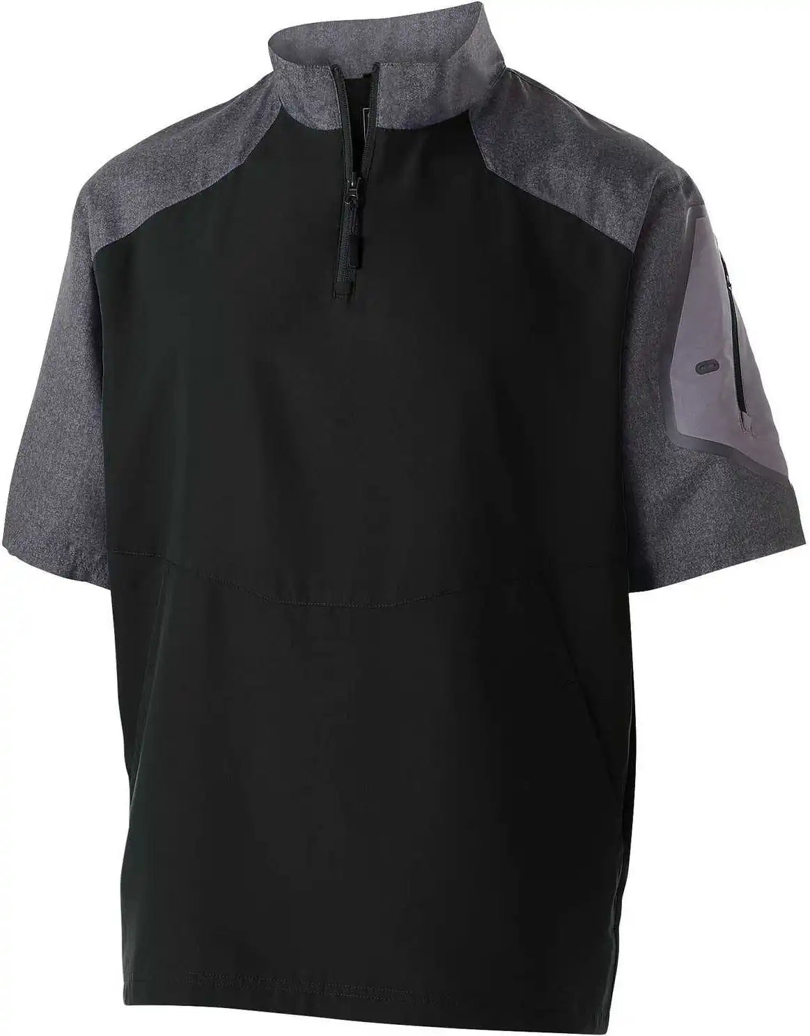 Holloway 229545 Raider Pullover Short Sleeve - Carbon Print Black