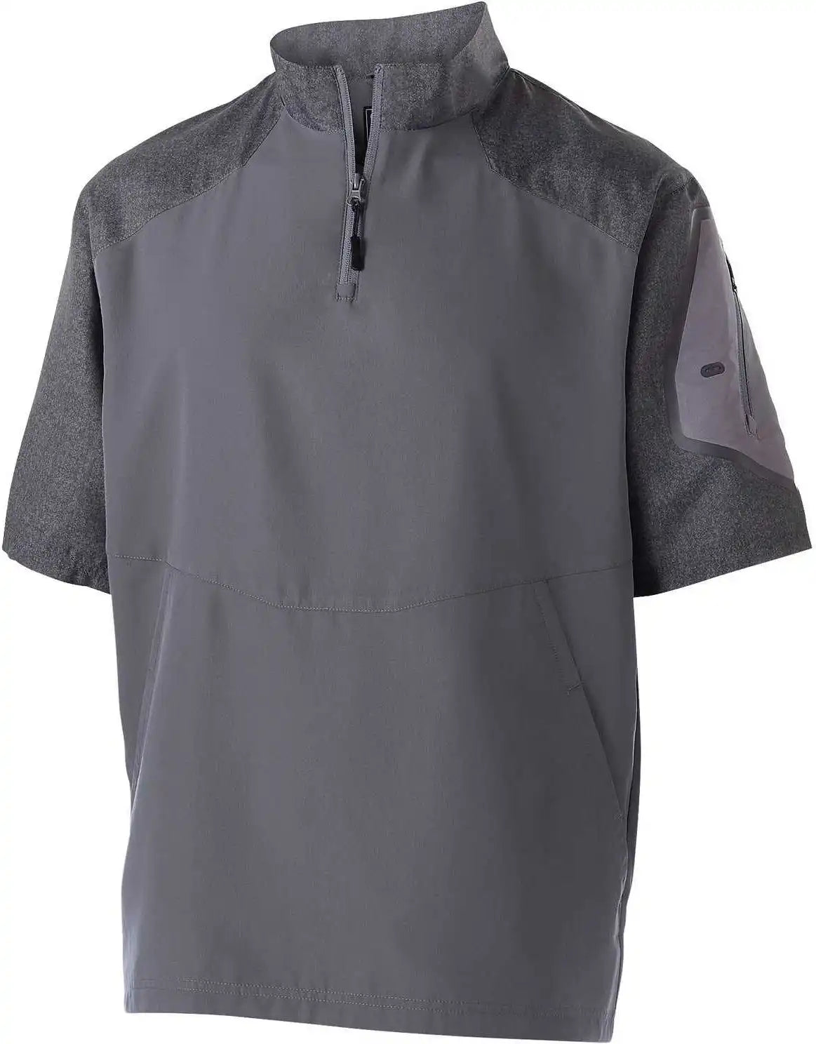 Holloway 229545 Raider Pullover Short Sleeve Carbon Print Graphite