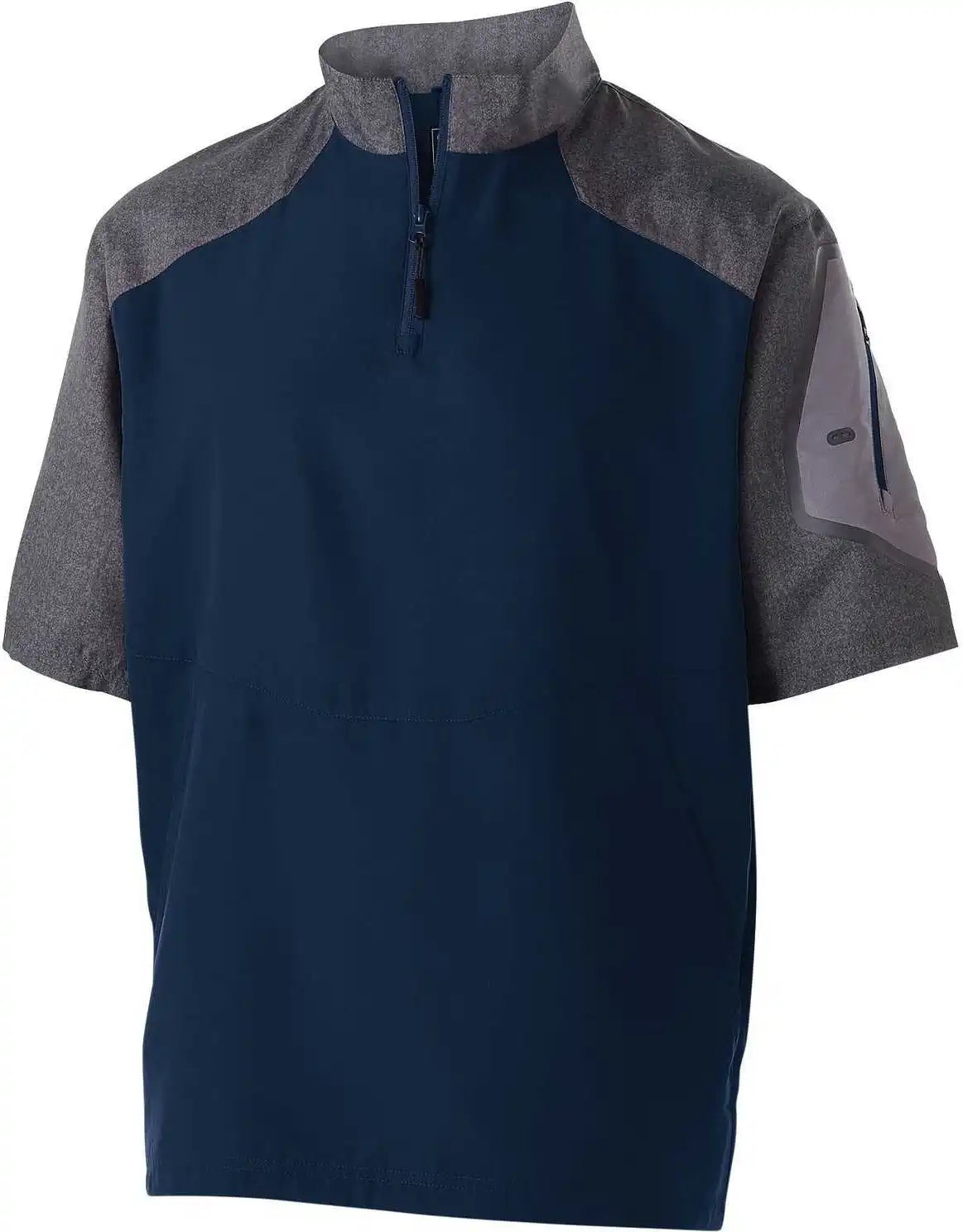 Holloway 229545 Raider Pullover Short Sleeve - Carbon Print Navy