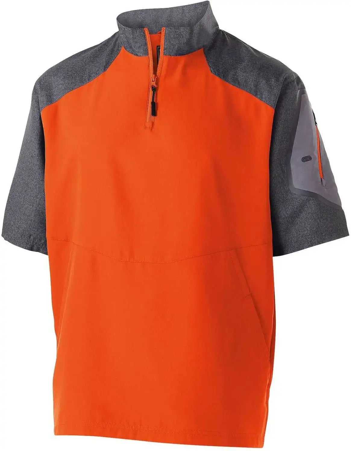 Holloway 229545 Raider Pullover Short Sleeve - Carbon Print Orange